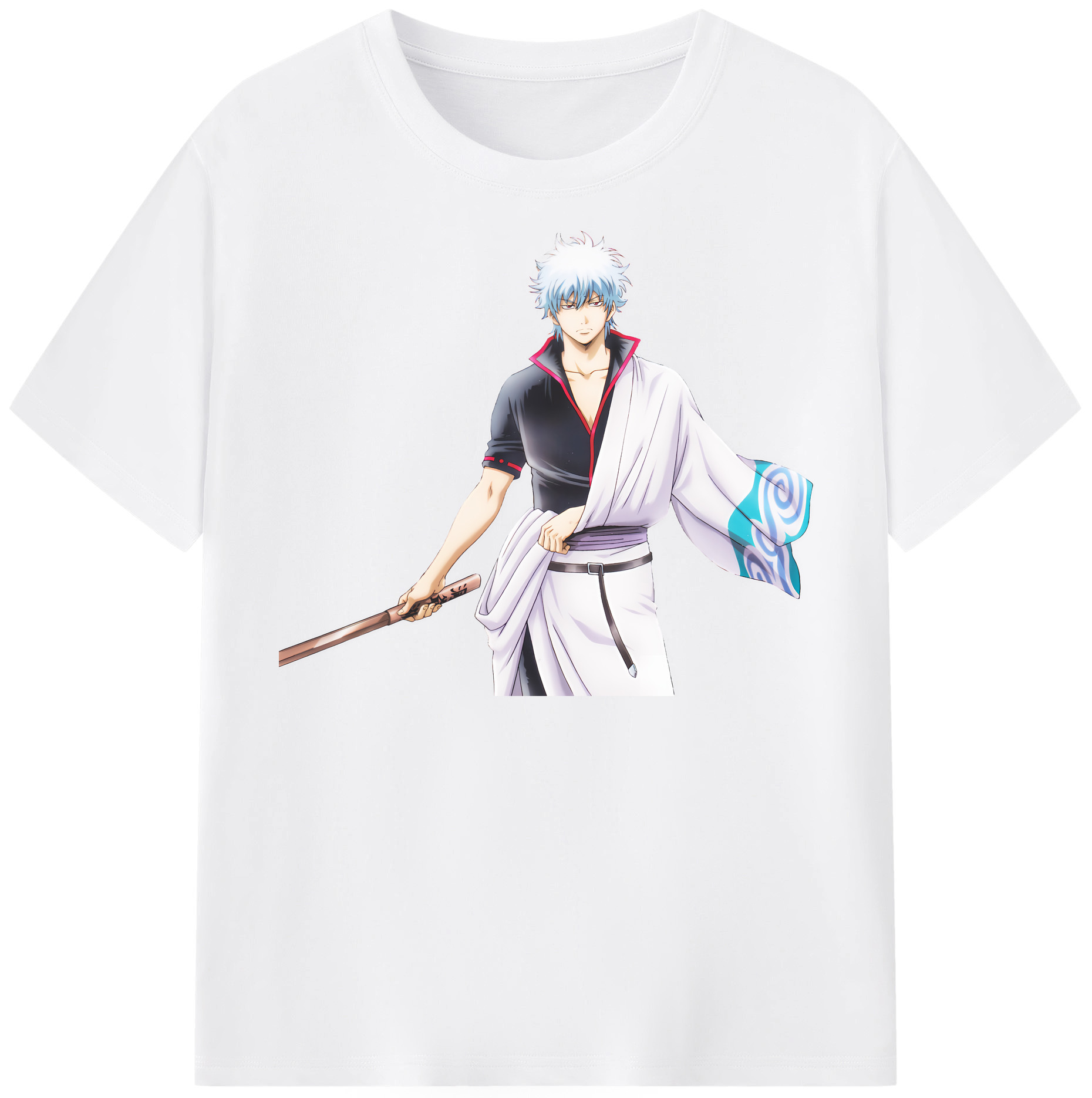 （画像用） ぎんたま 坂田銀時（さかたぎんとき） 神楽 志村新八（しむら しんぱち） GINTAMA Sakata Gintoki Kagura Shimura Shinpachi 綿100％半袖Tシャツ（フロントプリント）