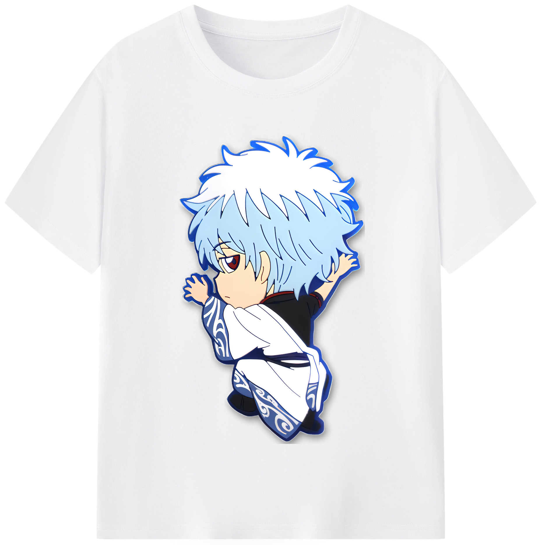 （画像用） ぎんたま 坂田銀時（さかたぎんとき） 神楽 志村新八（しむら しんぱち） GINTAMA Sakata Gintoki Kagura Shimura Shinpachi 綿100％半袖Tシャツ（フロントプリント）