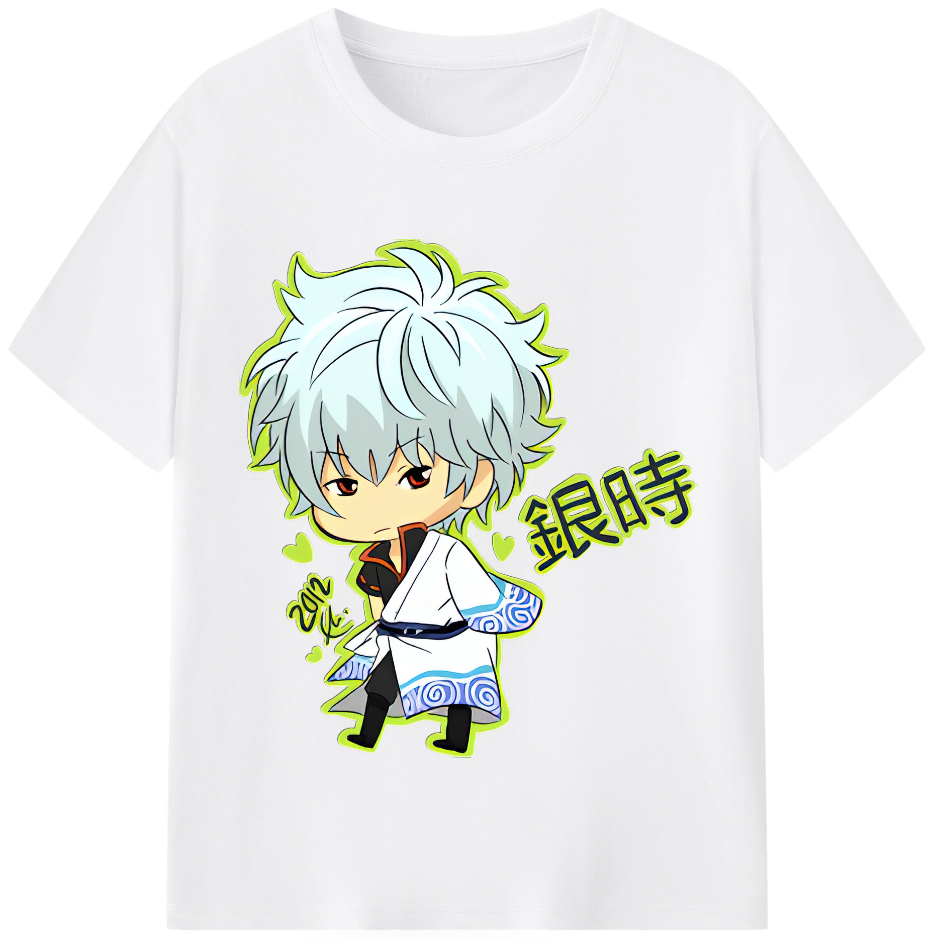 （画像用） ぎんたま 坂田銀時（さかたぎんとき） 神楽 志村新八（しむら しんぱち） GINTAMA Sakata Gintoki Kagura Shimura Shinpachi 綿100％半袖Tシャツ（フロントプリント）