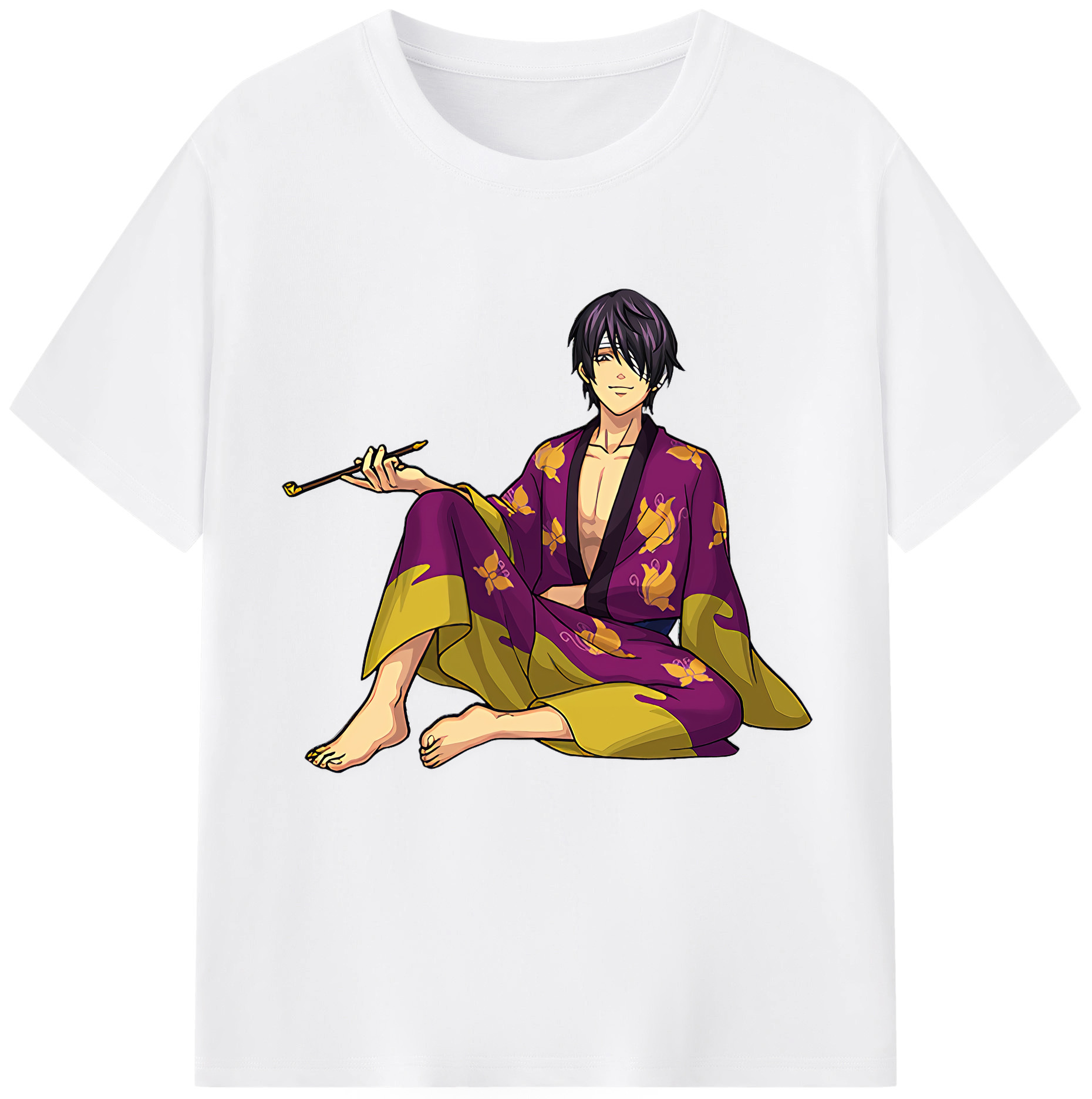 （画像用） ぎんたま 坂田銀時（さかたぎんとき） 神楽 志村新八（しむら しんぱち） GINTAMA Sakata Gintoki Kagura Shimura Shinpachi 綿100％半袖Tシャツ（フロントプリント）