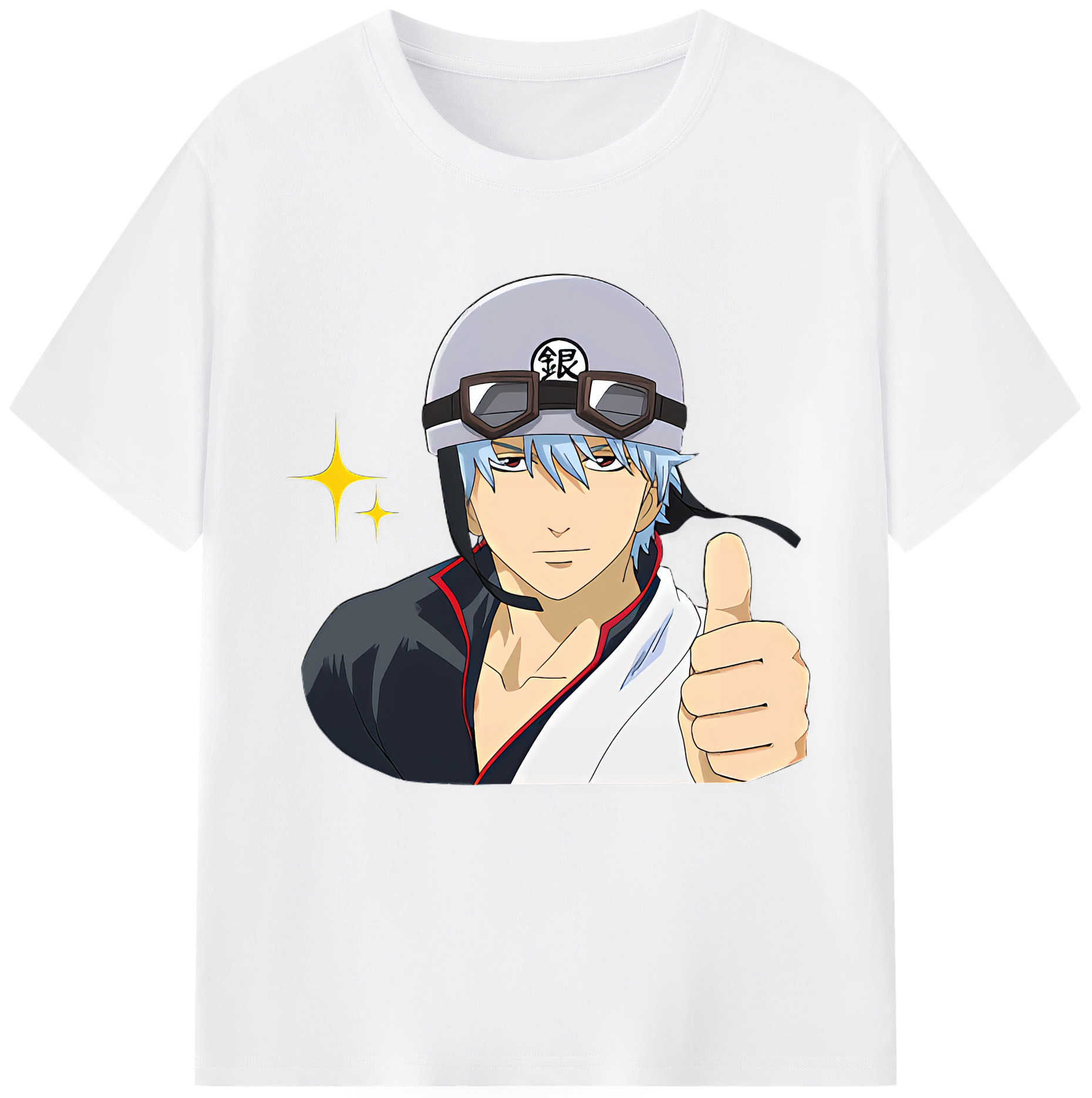 （画像用） ぎんたま 坂田銀時（さかたぎんとき） 神楽 志村新八（しむら しんぱち） GINTAMA Sakata Gintoki Kagura Shimura Shinpachi 綿100％半袖Tシャツ（フロントプリント）