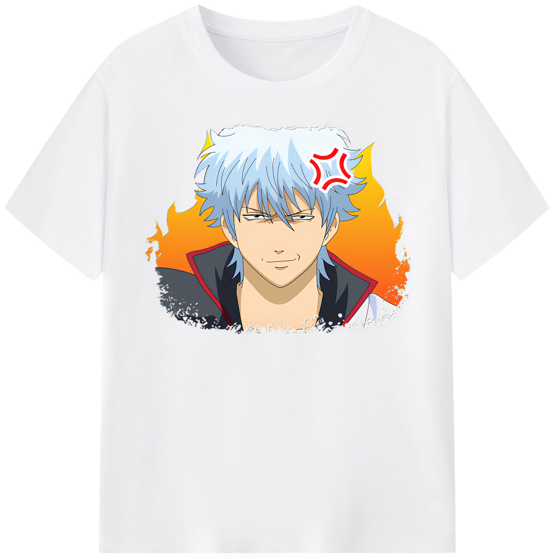 （画像用） ぎんたま 坂田銀時（さかたぎんとき） 神楽 志村新八（しむら しんぱち） GINTAMA Sakata Gintoki Kagura Shimura Shinpachi 綿100％半袖Tシャツ（フロントプリント）