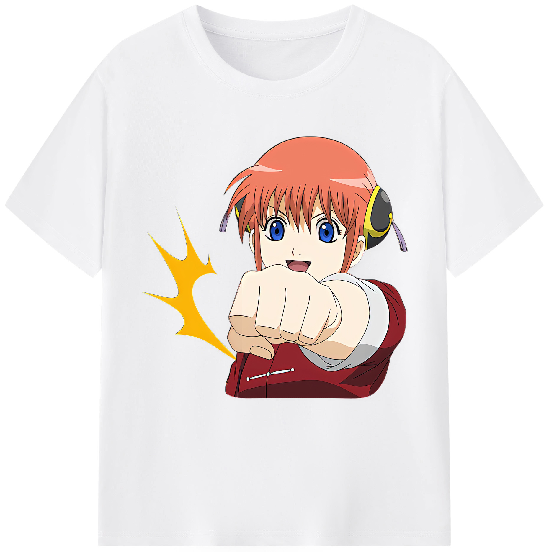 （画像用） ぎんたま 坂田銀時（さかたぎんとき） 神楽 志村新八（しむら しんぱち） GINTAMA Sakata Gintoki Kagura Shimura Shinpachi 綿100％半袖Tシャツ（フロントプリント）