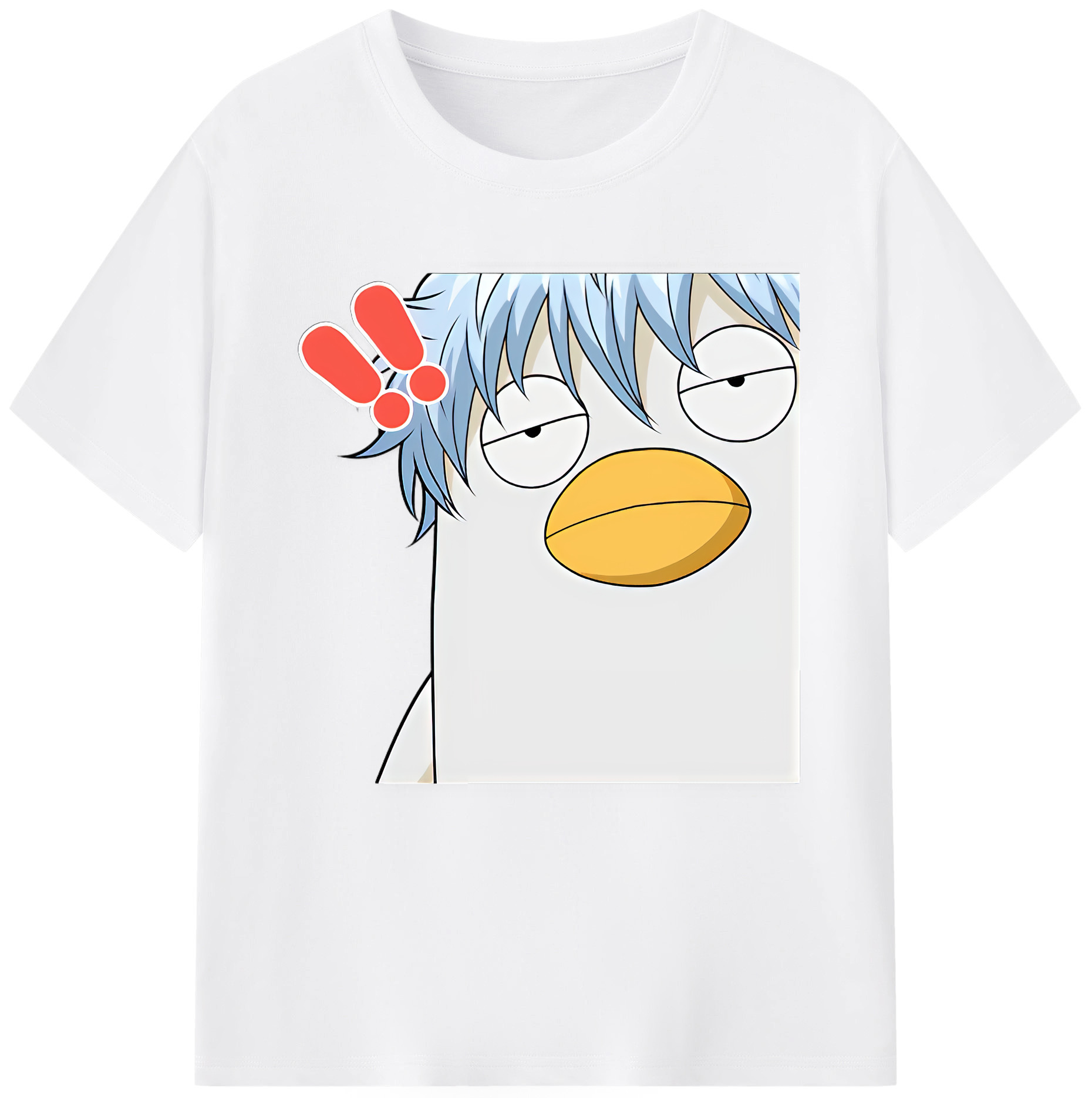 （画像用） ぎんたま 坂田銀時（さかたぎんとき） 神楽 志村新八（しむら しんぱち） GINTAMA Sakata Gintoki Kagura Shimura Shinpachi 綿100％半袖Tシャツ（フロントプリント）