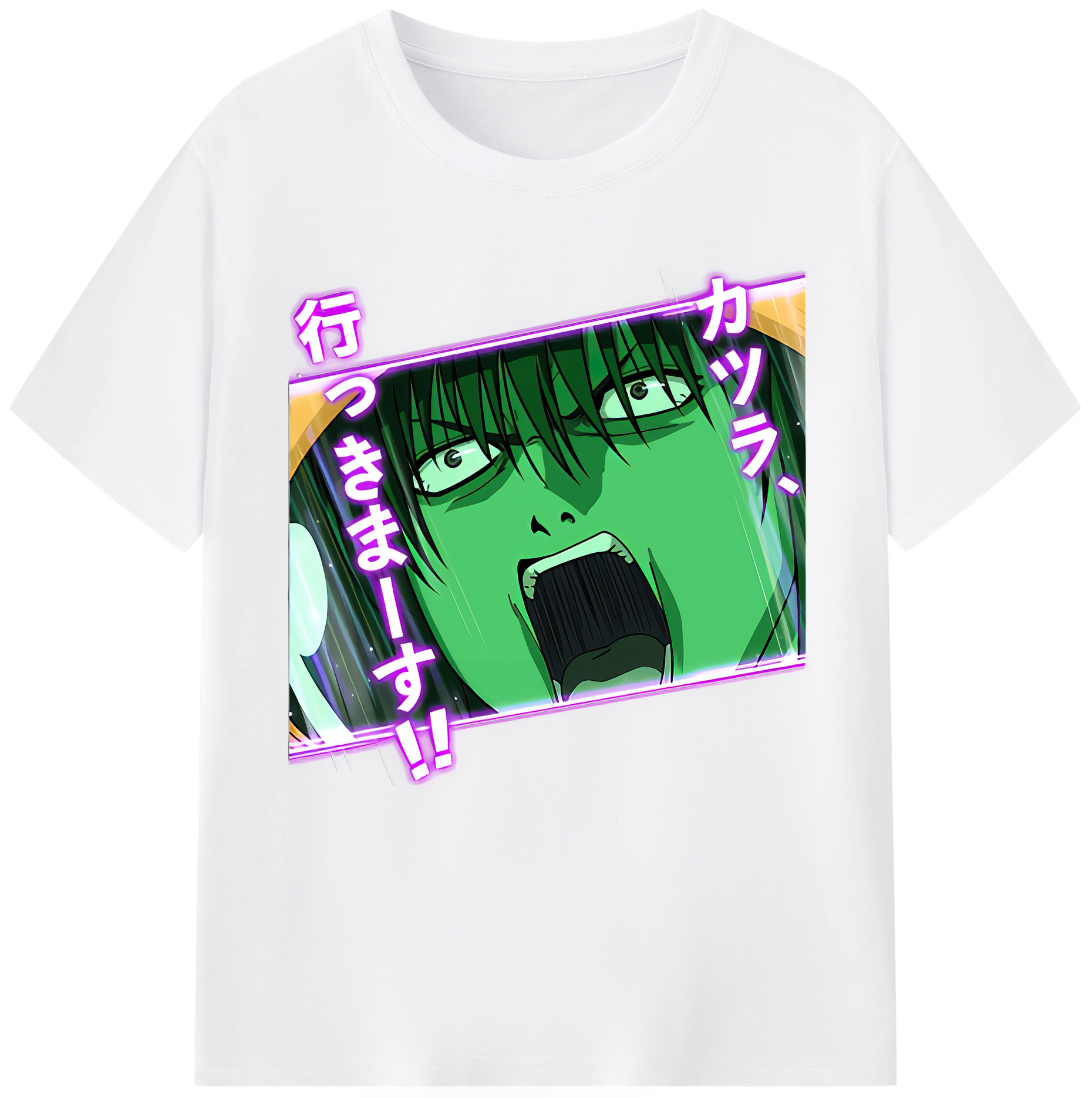 （画像用） ぎんたま 坂田銀時（さかたぎんとき） 神楽 志村新八（しむら しんぱち） GINTAMA Sakata Gintoki Kagura Shimura Shinpachi 綿100％半袖Tシャツ（フロントプリント）