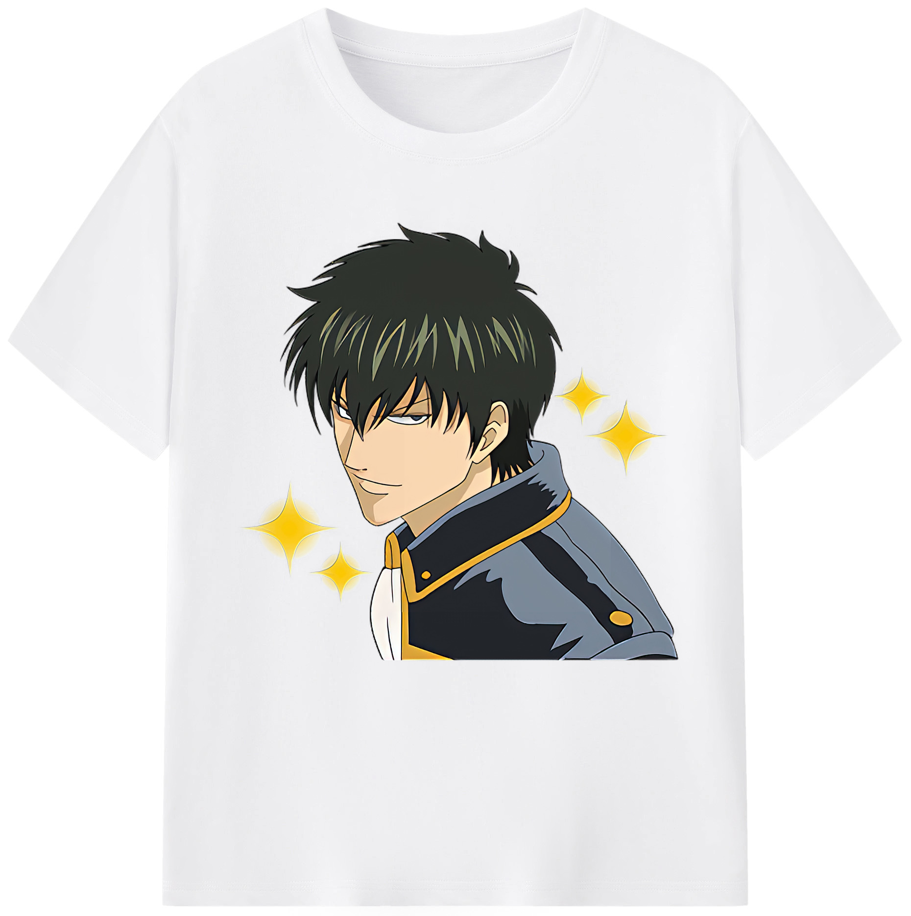 （画像用） ぎんたま 坂田銀時（さかたぎんとき） 神楽 志村新八（しむら しんぱち） GINTAMA Sakata Gintoki Kagura Shimura Shinpachi 綿100％半袖Tシャツ（フロントプリント）