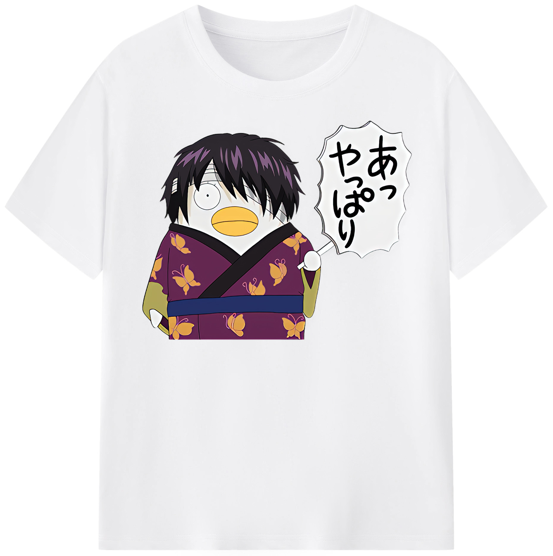 （画像用） ぎんたま 坂田銀時（さかたぎんとき） 神楽 志村新八（しむら しんぱち） GINTAMA Sakata Gintoki Kagura Shimura Shinpachi 綿100％半袖Tシャツ（フロントプリント）
