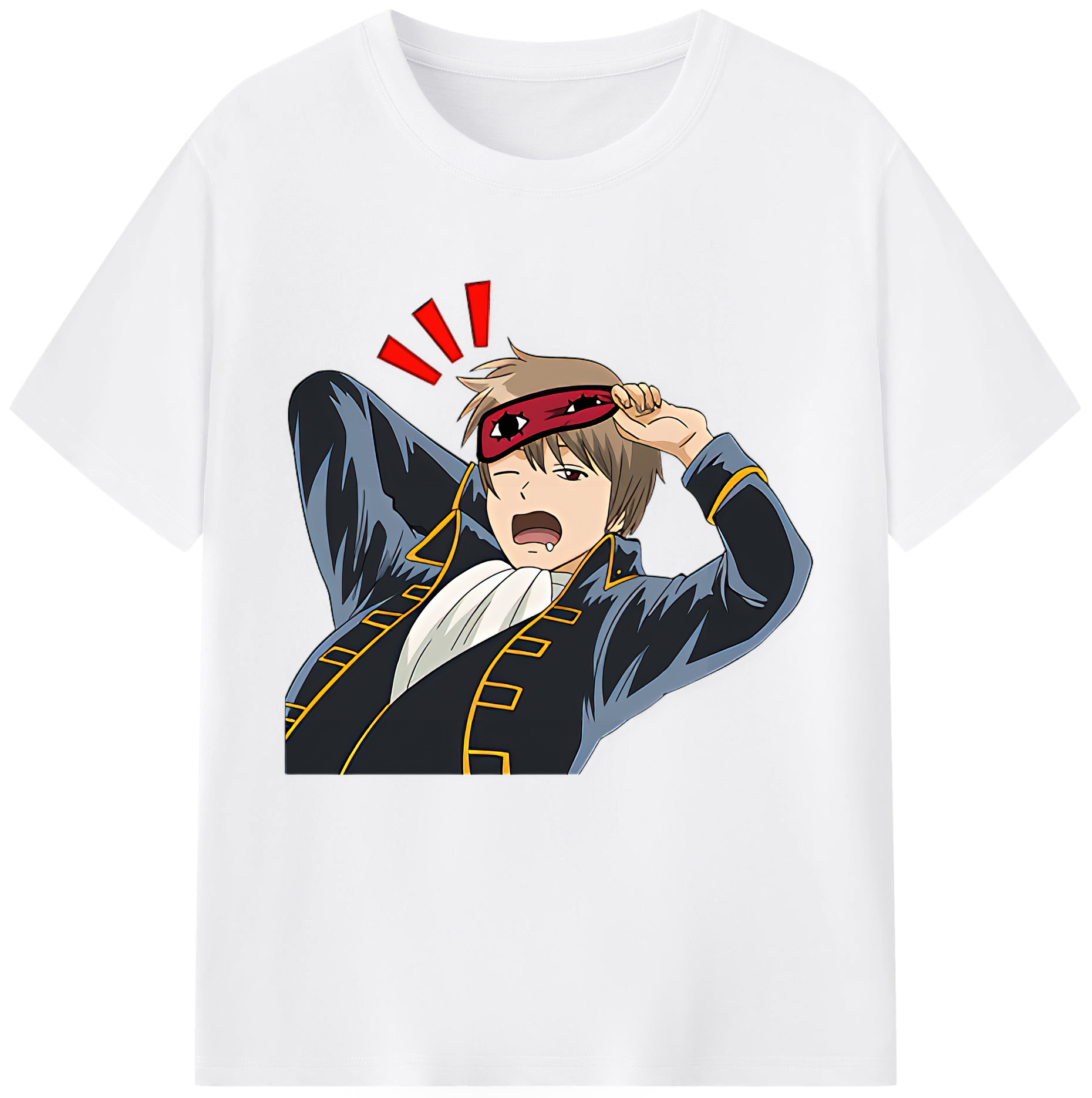 （画像用） ぎんたま 坂田銀時（さかたぎんとき） 神楽 志村新八（しむら しんぱち） GINTAMA Sakata Gintoki Kagura Shimura Shinpachi 綿100％半袖Tシャツ（フロントプリント）