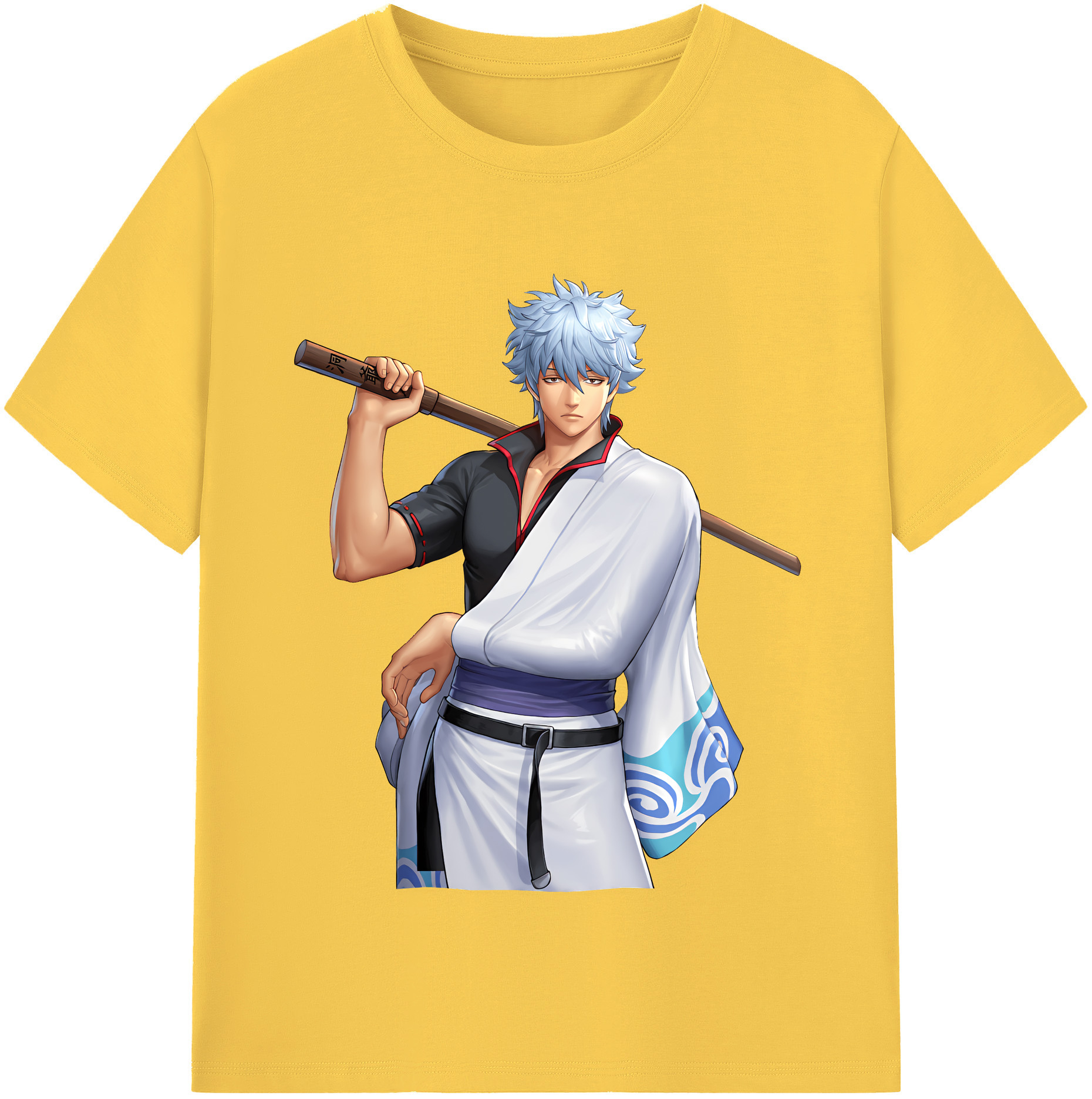 （画像用） ぎんたま 坂田銀時（さかたぎんとき） 神楽 志村新八（しむら しんぱち） GINTAMA Sakata Gintoki Kagura Shimura Shinpachi 綿100％半袖Tシャツ（フロントプリント）