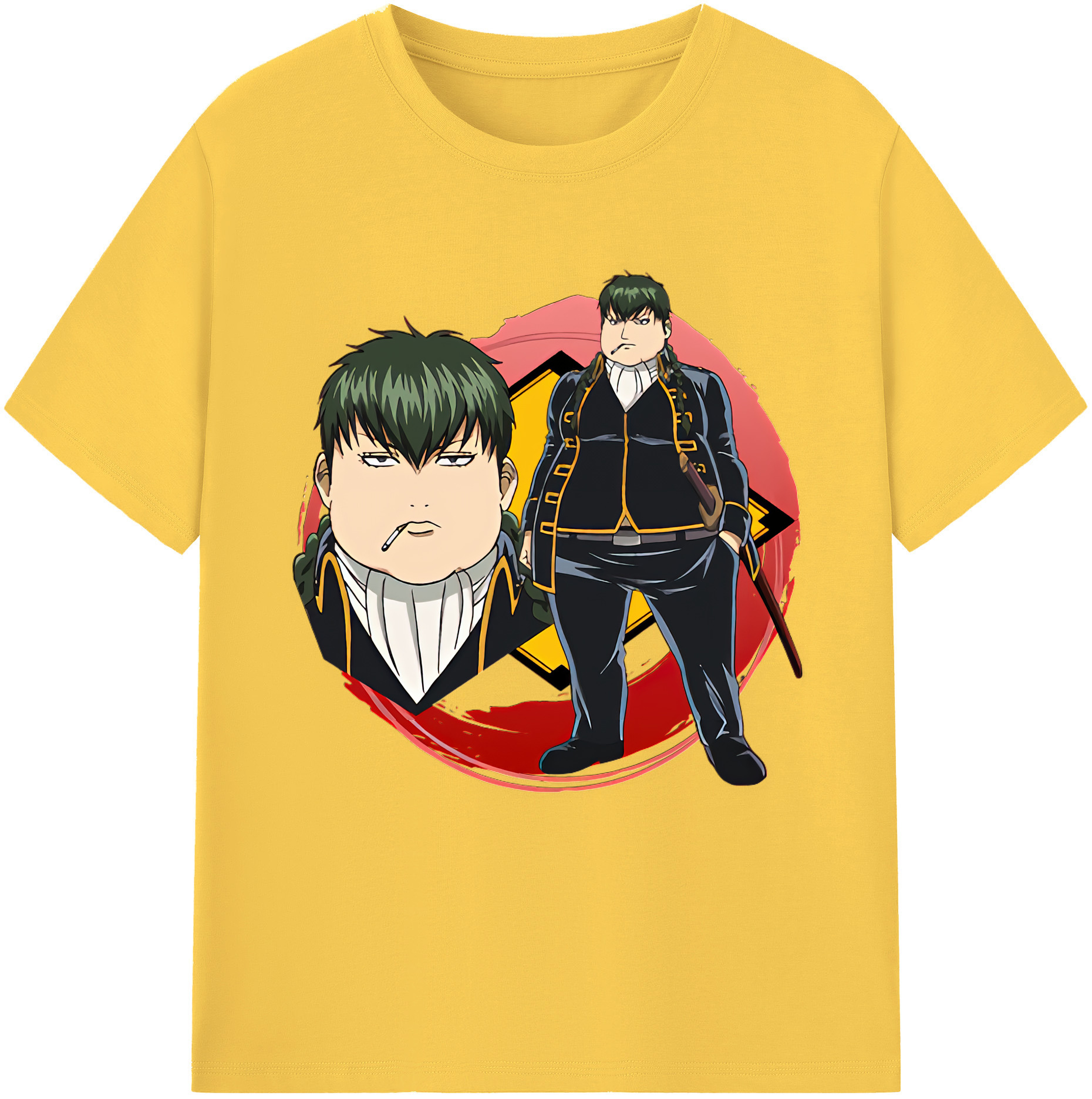 （画像用） ぎんたま 坂田銀時（さかたぎんとき） 神楽 志村新八（しむら しんぱち） GINTAMA Sakata Gintoki Kagura Shimura Shinpachi 綿100％半袖Tシャツ（フロントプリント）