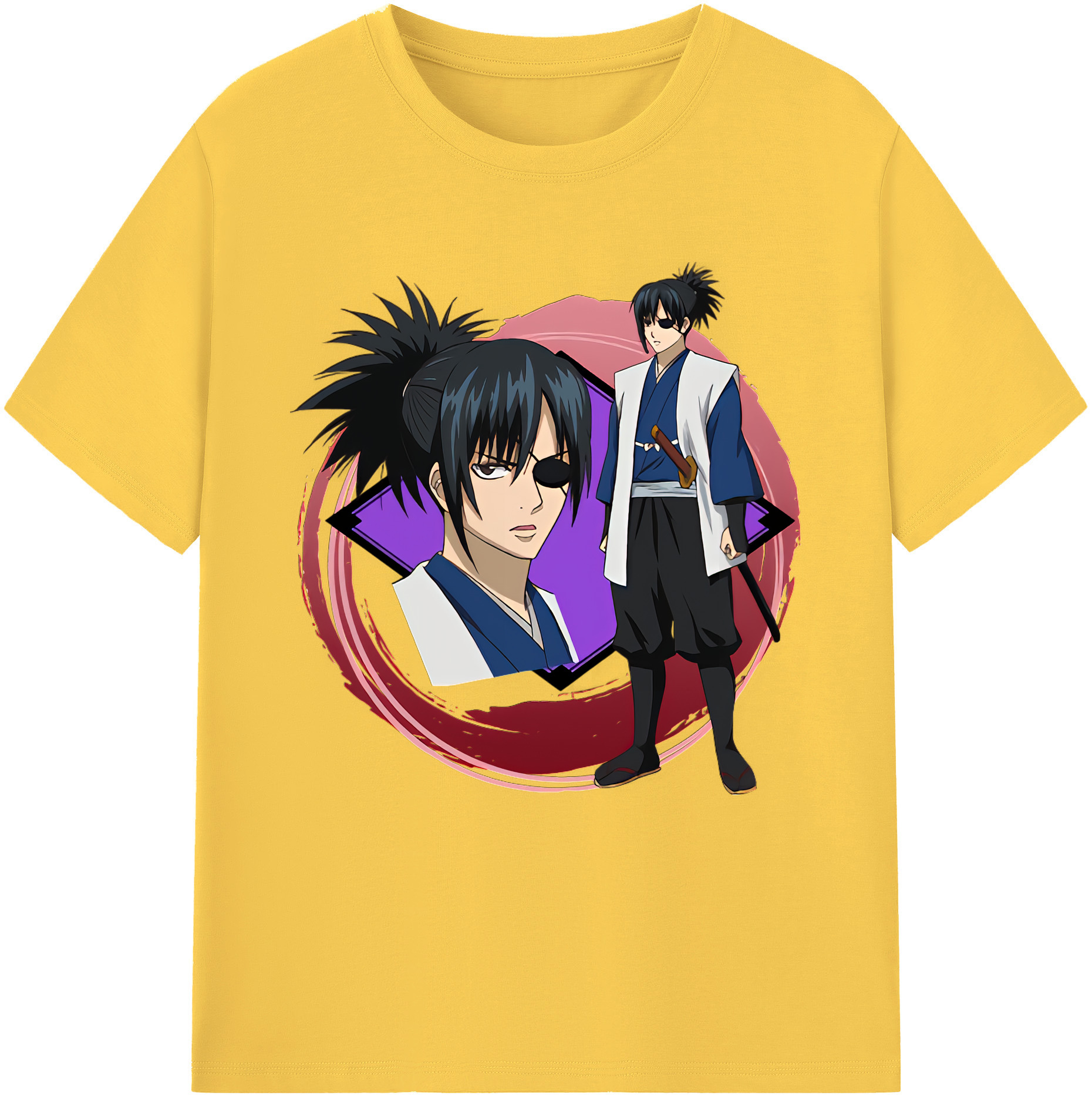 （画像用） ぎんたま 坂田銀時（さかたぎんとき） 神楽 志村新八（しむら しんぱち） GINTAMA Sakata Gintoki Kagura Shimura Shinpachi 綿100％半袖Tシャツ（フロントプリント）