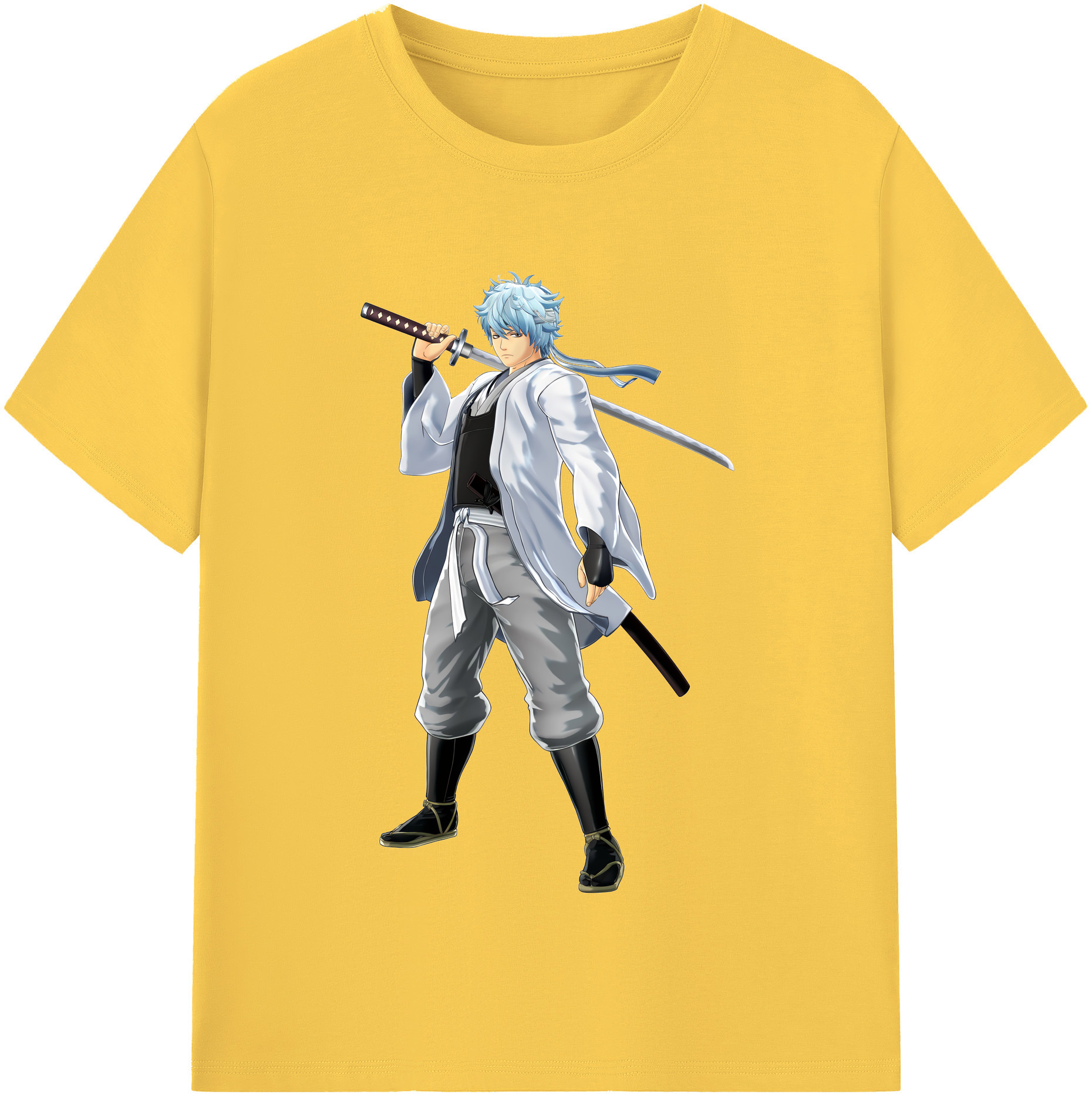 （画像用） ぎんたま 坂田銀時（さかたぎんとき） 神楽 志村新八（しむら しんぱち） GINTAMA Sakata Gintoki Kagura Shimura Shinpachi 綿100％半袖Tシャツ（フロントプリント）