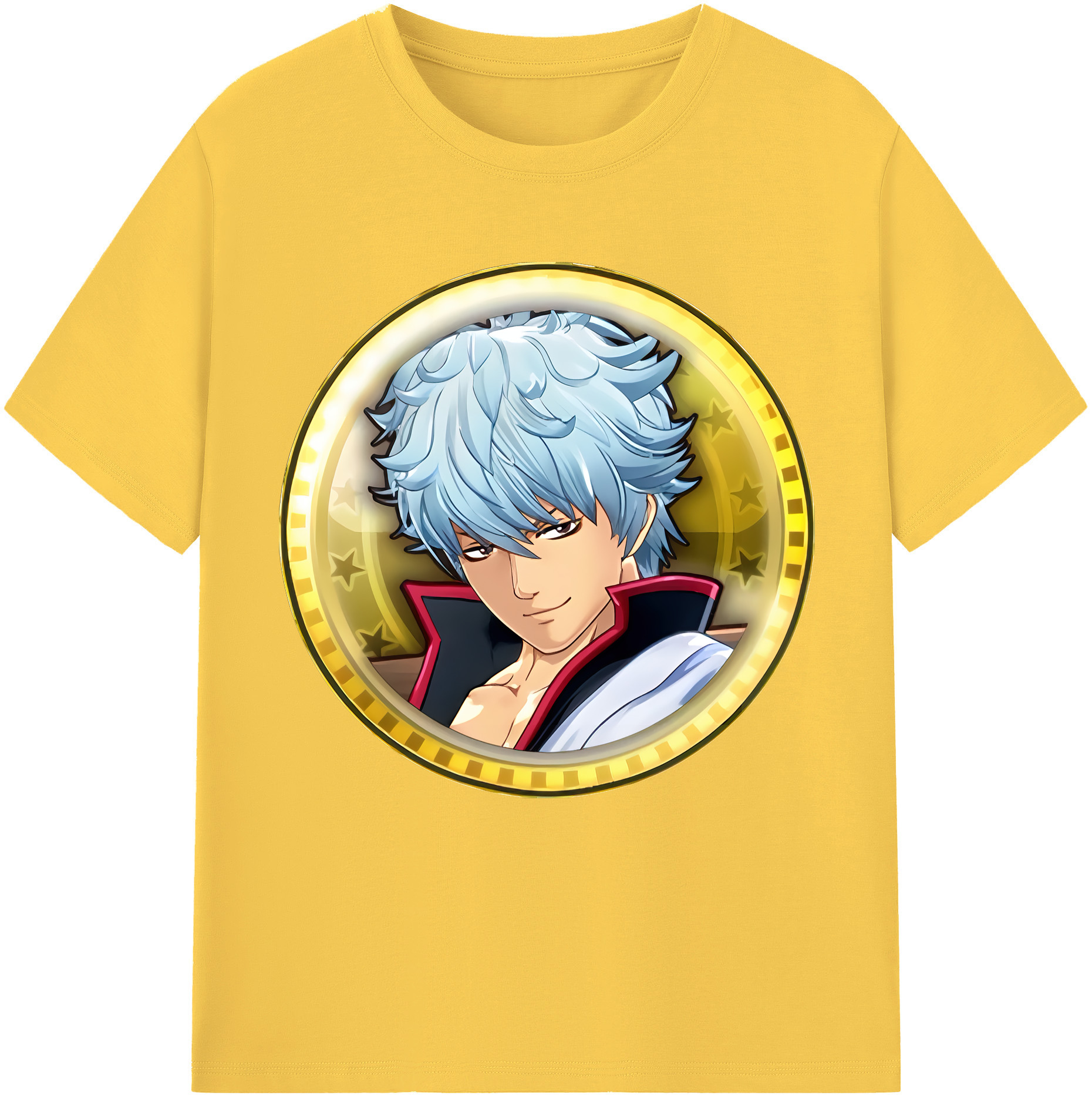 （画像用） ぎんたま 坂田銀時（さかたぎんとき） 神楽 志村新八（しむら しんぱち） GINTAMA Sakata Gintoki Kagura Shimura Shinpachi 綿100％半袖Tシャツ（フロントプリント）