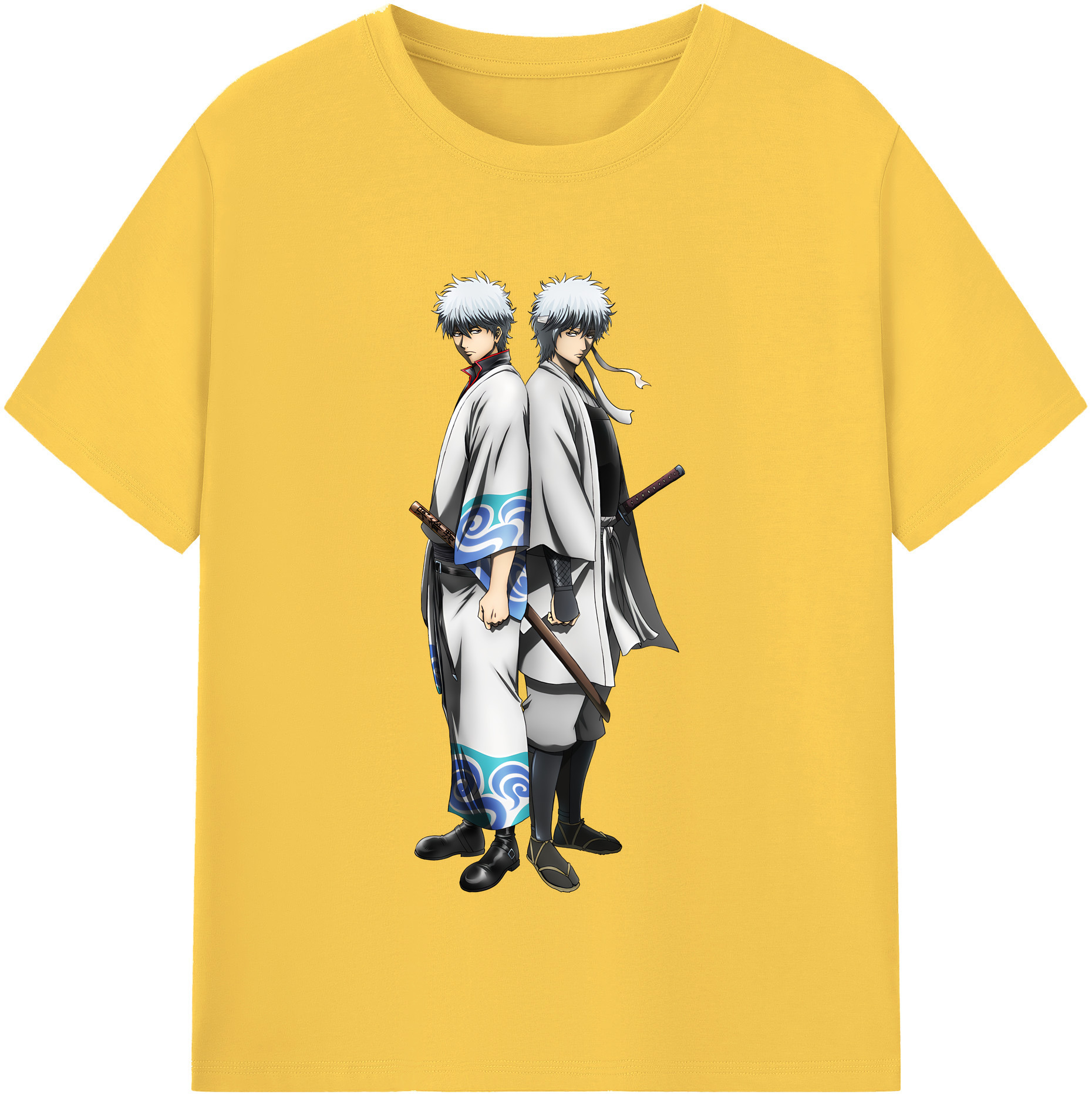 （画像用） ぎんたま 坂田銀時（さかたぎんとき） 神楽 志村新八（しむら しんぱち） GINTAMA Sakata Gintoki Kagura Shimura Shinpachi 綿100％半袖Tシャツ（フロントプリント）