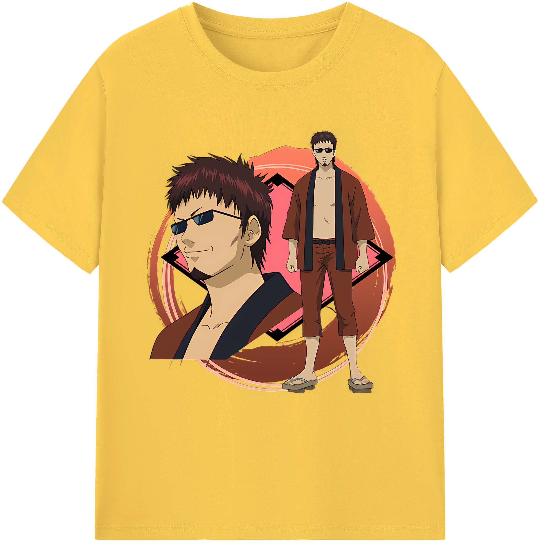 （画像用） ぎんたま 坂田銀時（さかたぎんとき） 神楽 志村新八（しむら しんぱち） GINTAMA Sakata Gintoki Kagura Shimura Shinpachi 綿100％半袖Tシャツ（フロントプリント）