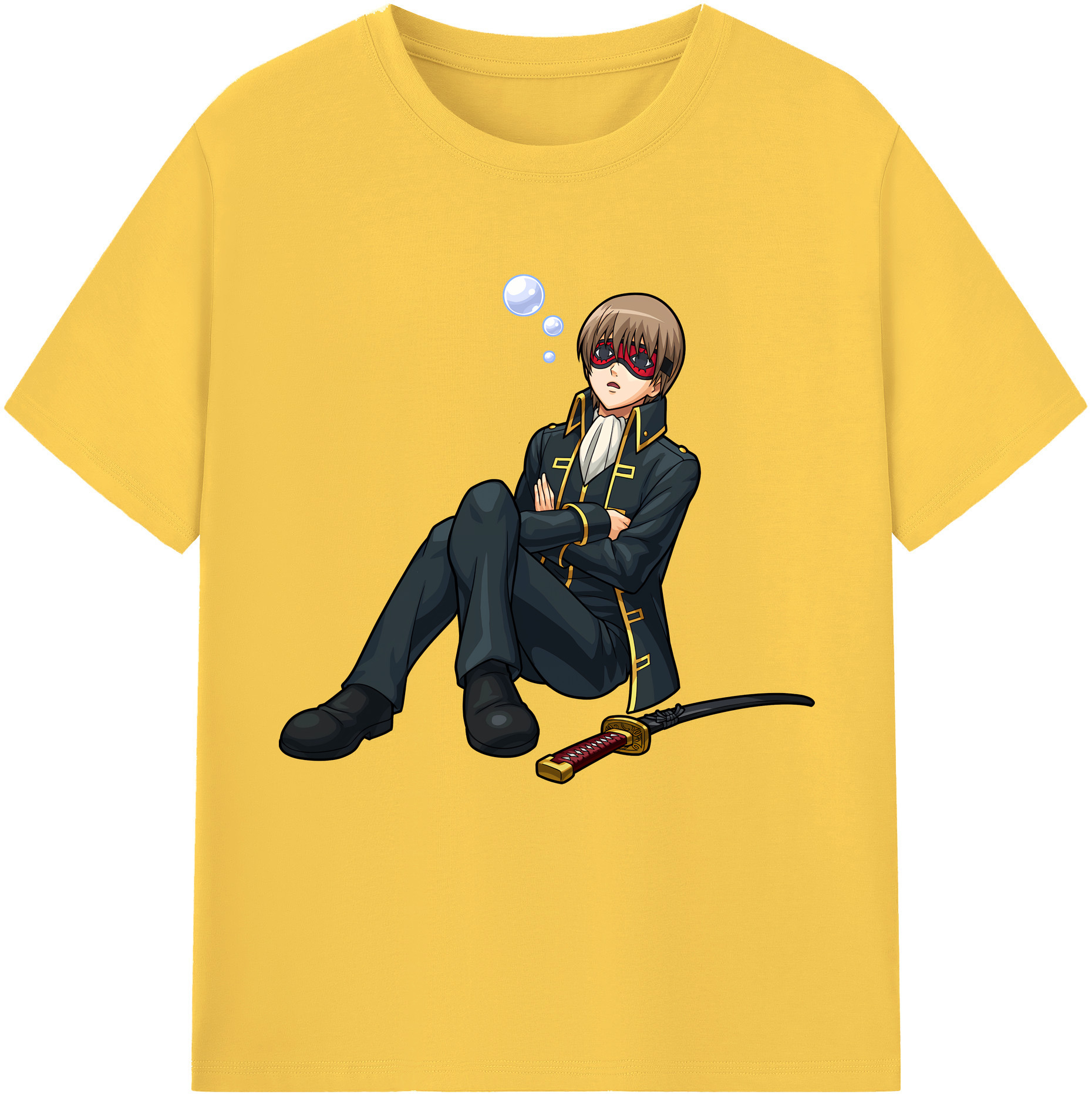 （画像用） ぎんたま 坂田銀時（さかたぎんとき） 神楽 志村新八（しむら しんぱち） GINTAMA Sakata Gintoki Kagura Shimura Shinpachi 綿100％半袖Tシャツ（フロントプリント）