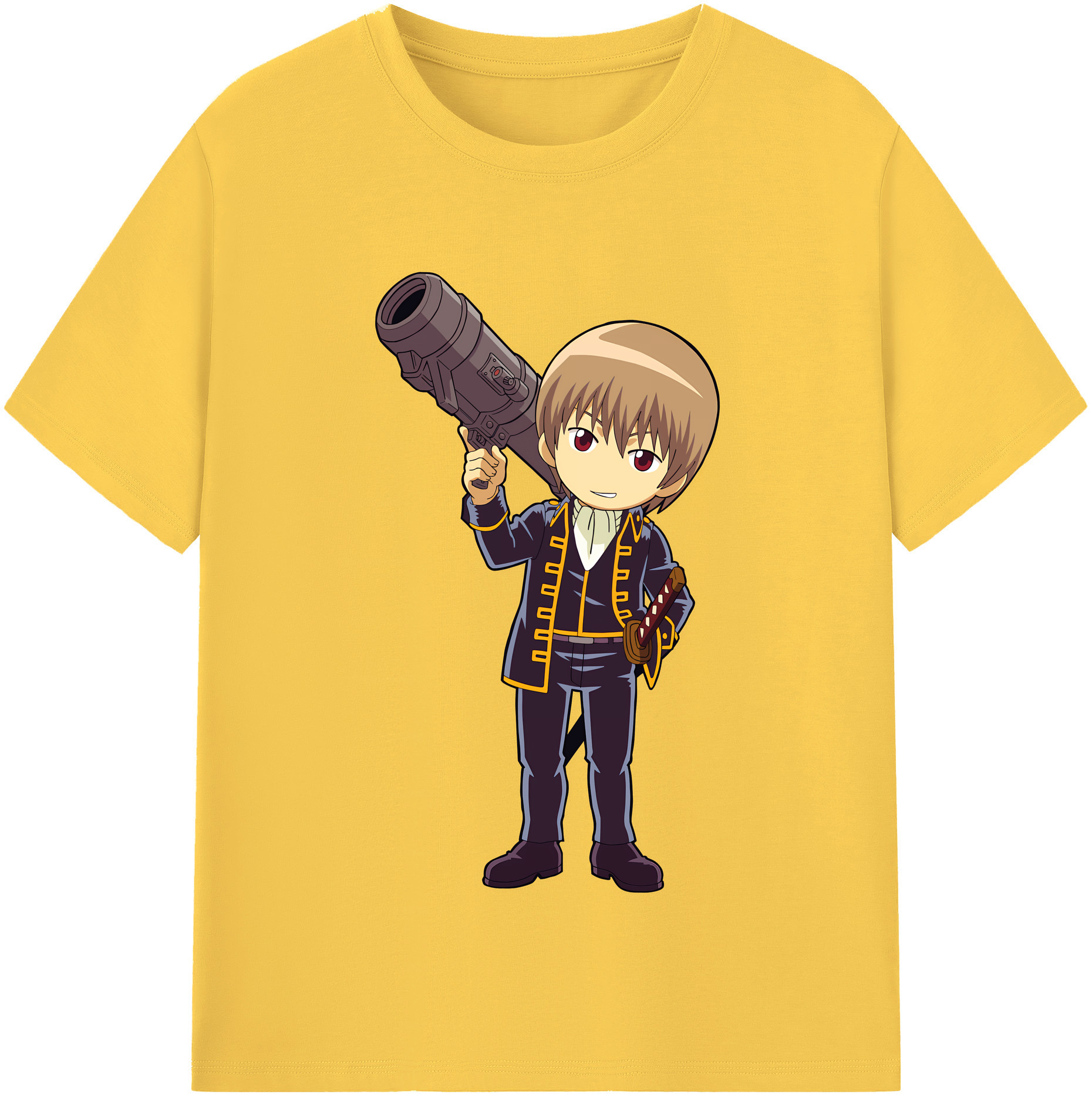 （画像用） ぎんたま 坂田銀時（さかたぎんとき） 神楽 志村新八（しむら しんぱち） GINTAMA Sakata Gintoki Kagura Shimura Shinpachi 綿100％半袖Tシャツ（フロントプリント）