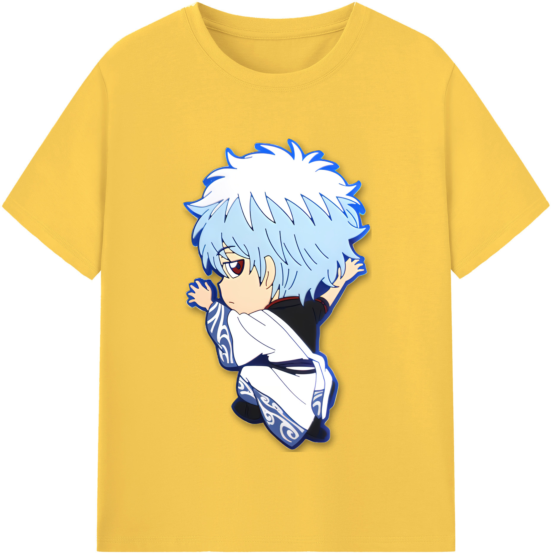 （画像用） ぎんたま 坂田銀時（さかたぎんとき） 神楽 志村新八（しむら しんぱち） GINTAMA Sakata Gintoki Kagura Shimura Shinpachi 綿100％半袖Tシャツ（フロントプリント）