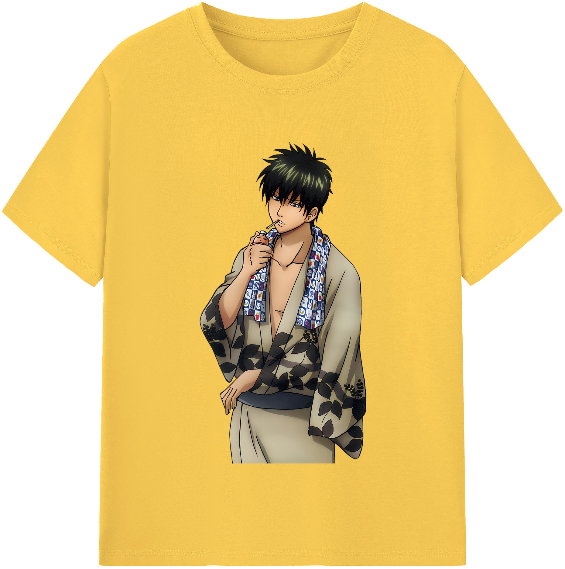 （画像用） ぎんたま 坂田銀時（さかたぎんとき） 神楽 志村新八（しむら しんぱち） GINTAMA Sakata Gintoki Kagura Shimura Shinpachi 綿100％半袖Tシャツ（フロントプリント）