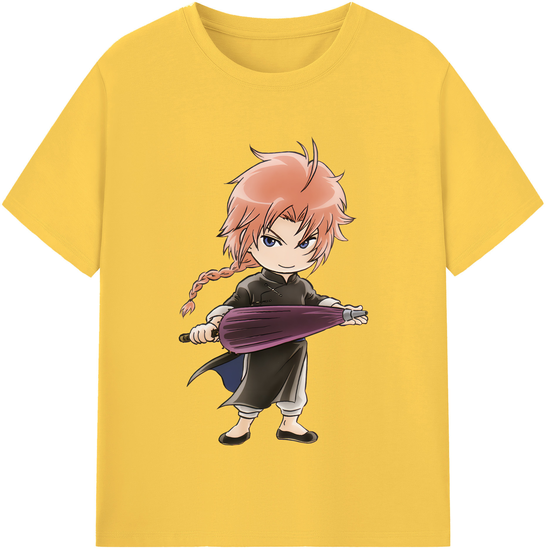 （画像用） ぎんたま 坂田銀時（さかたぎんとき） 神楽 志村新八（しむら しんぱち） GINTAMA Sakata Gintoki Kagura Shimura Shinpachi 綿100％半袖Tシャツ（フロントプリント）