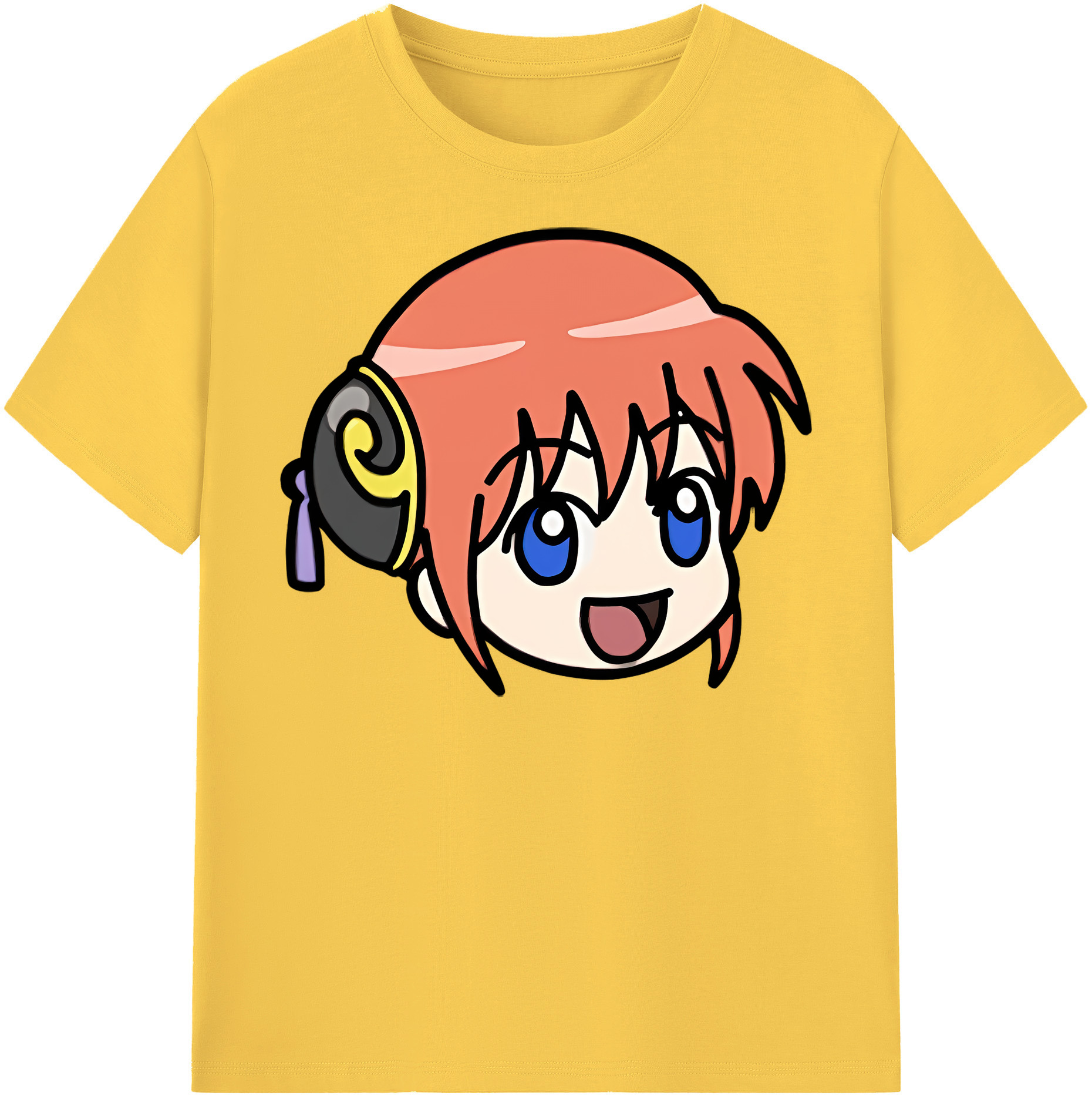 （画像用） ぎんたま 坂田銀時（さかたぎんとき） 神楽 志村新八（しむら しんぱち） GINTAMA Sakata Gintoki Kagura Shimura Shinpachi 綿100％半袖Tシャツ（フロントプリント）