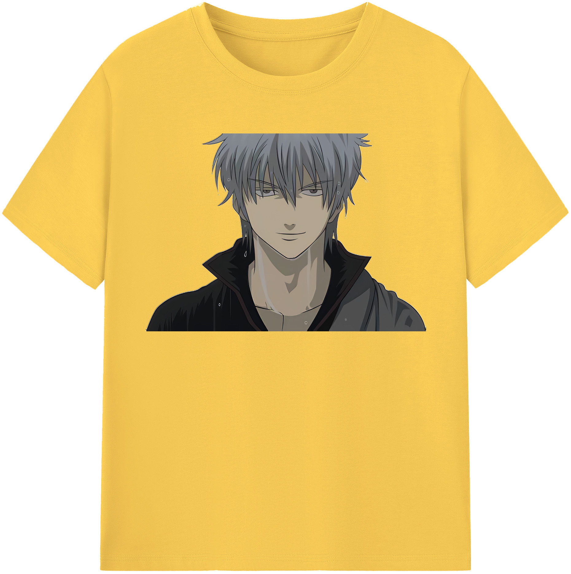 （画像用） ぎんたま 坂田銀時（さかたぎんとき） 神楽 志村新八（しむら しんぱち） GINTAMA Sakata Gintoki Kagura Shimura Shinpachi 綿100％半袖Tシャツ（フロントプリント）