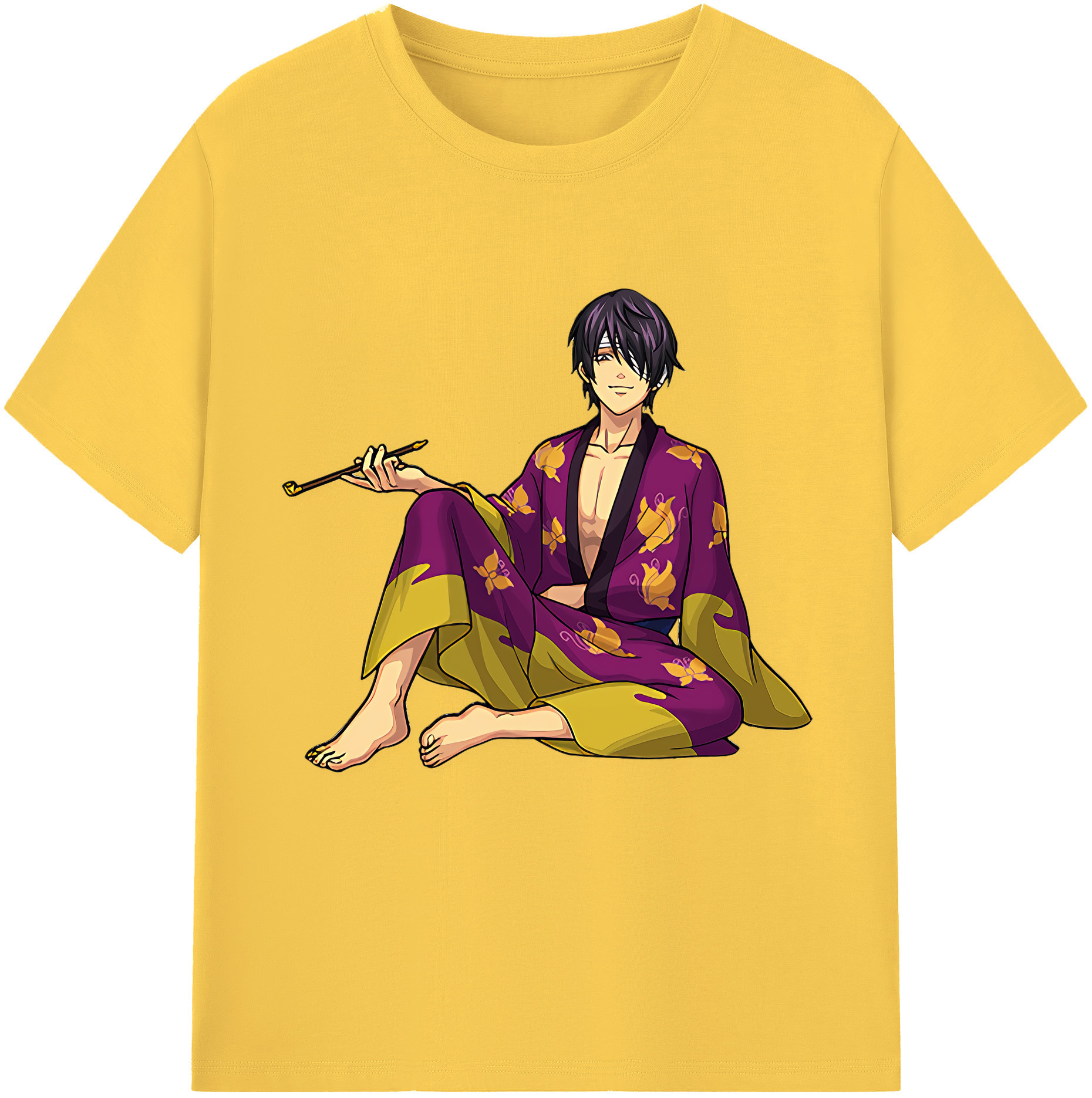 （画像用） ぎんたま 坂田銀時（さかたぎんとき） 神楽 志村新八（しむら しんぱち） GINTAMA Sakata Gintoki Kagura Shimura Shinpachi 綿100％半袖Tシャツ（フロントプリント）