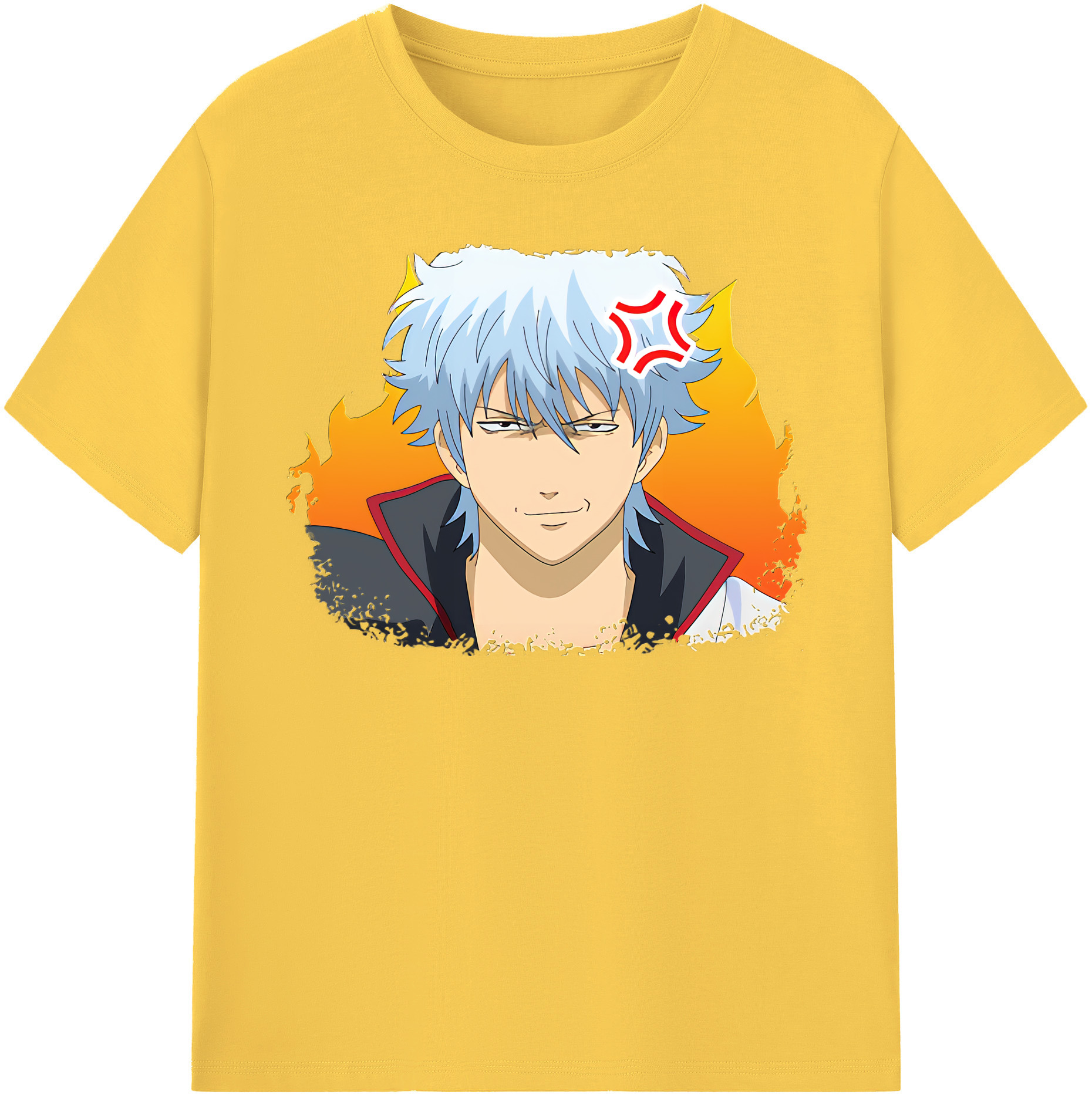 （画像用） ぎんたま 坂田銀時（さかたぎんとき） 神楽 志村新八（しむら しんぱち） GINTAMA Sakata Gintoki Kagura Shimura Shinpachi 綿100％半袖Tシャツ（フロントプリント）
