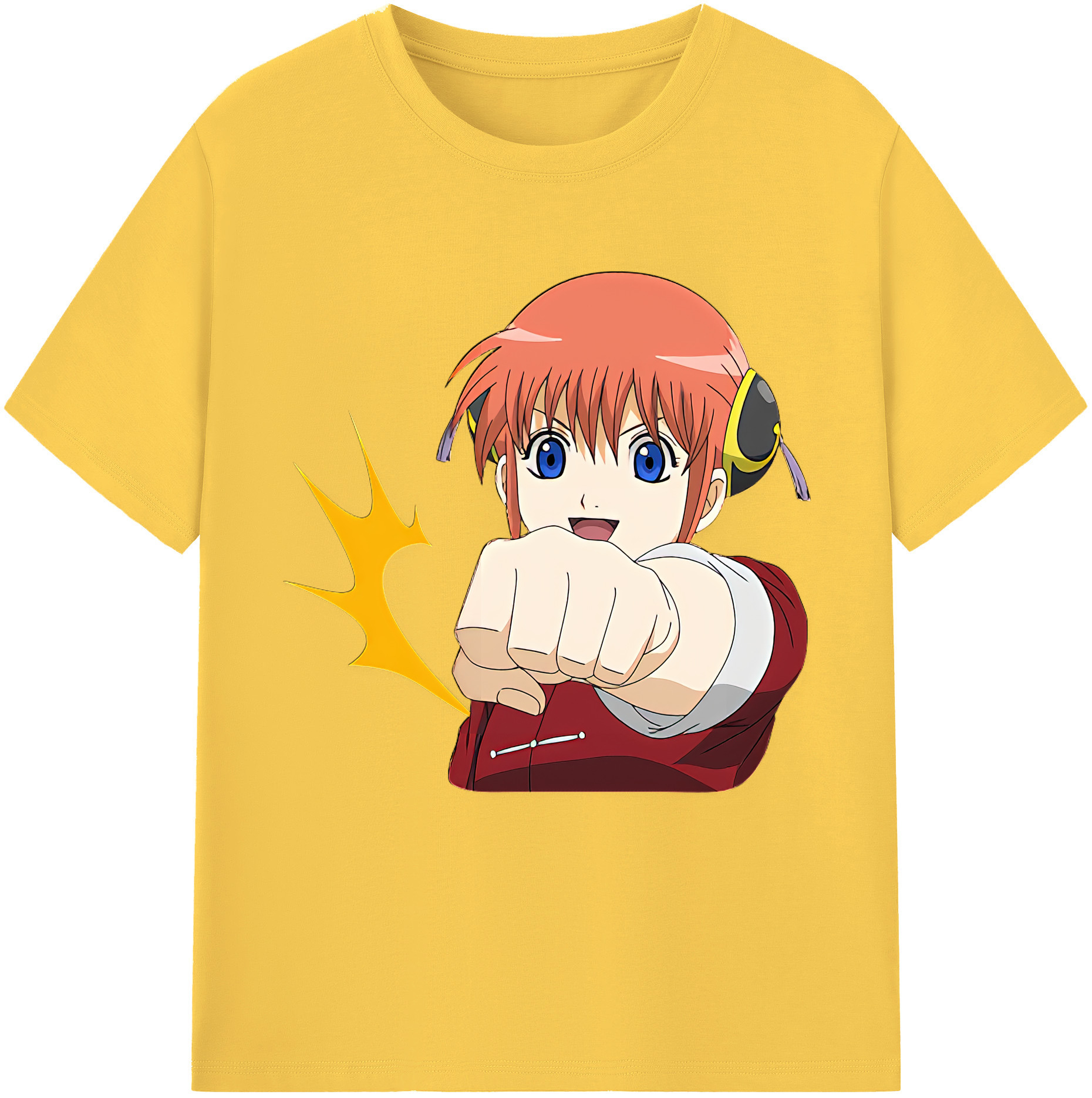 （画像用） ぎんたま 坂田銀時（さかたぎんとき） 神楽 志村新八（しむら しんぱち） GINTAMA Sakata Gintoki Kagura Shimura Shinpachi 綿100％半袖Tシャツ（フロントプリント）