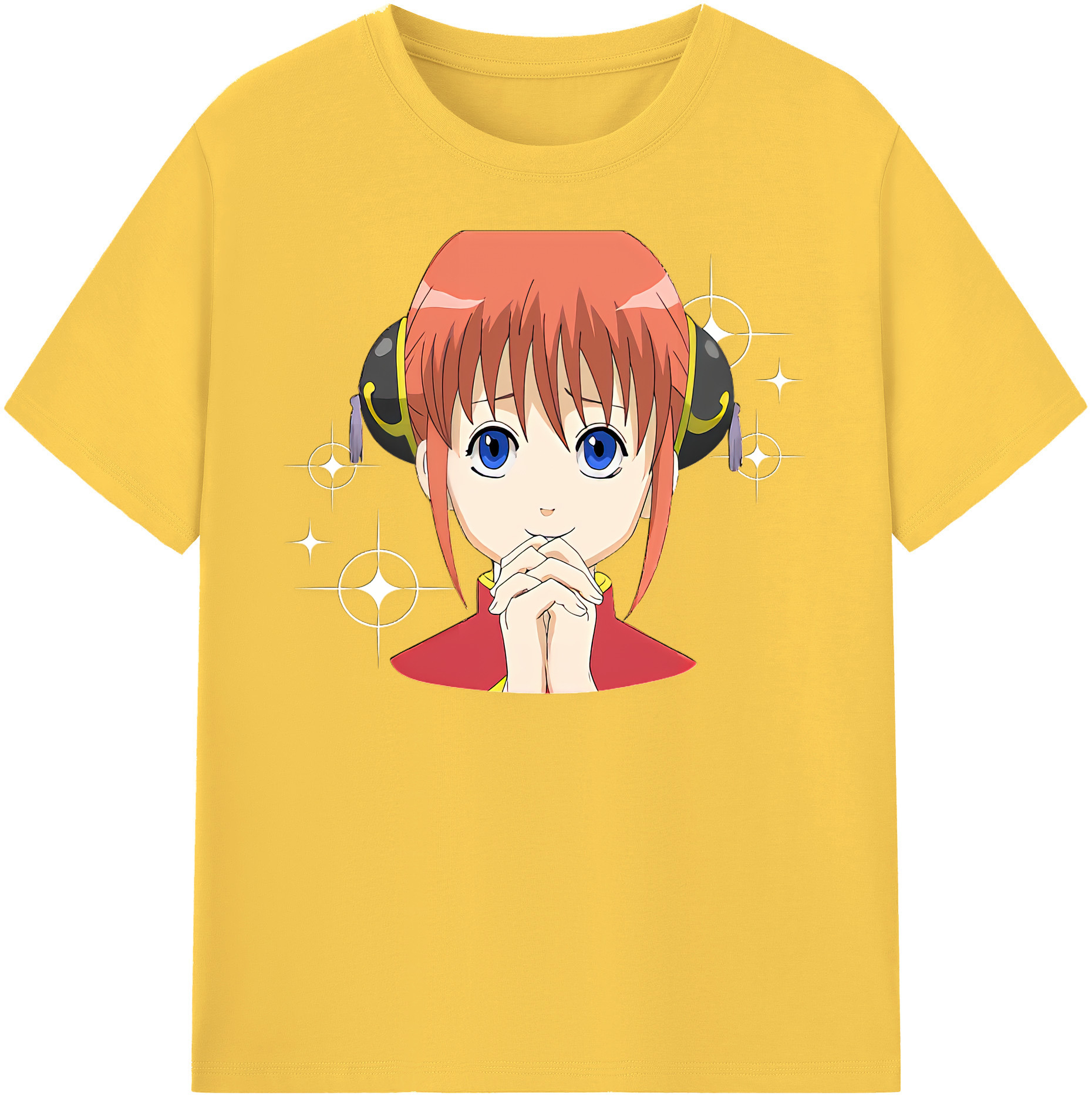 （画像用） ぎんたま 坂田銀時（さかたぎんとき） 神楽 志村新八（しむら しんぱち） GINTAMA Sakata Gintoki Kagura Shimura Shinpachi 綿100％半袖Tシャツ（フロントプリント）