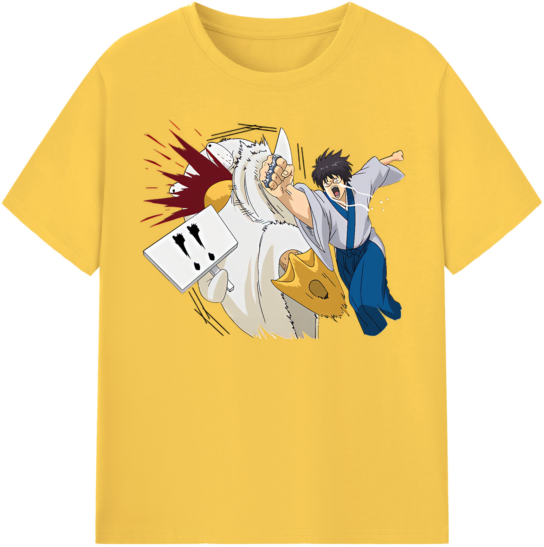 （画像用） ぎんたま 坂田銀時（さかたぎんとき） 神楽 志村新八（しむら しんぱち） GINTAMA Sakata Gintoki Kagura Shimura Shinpachi 綿100％半袖Tシャツ（フロントプリント）