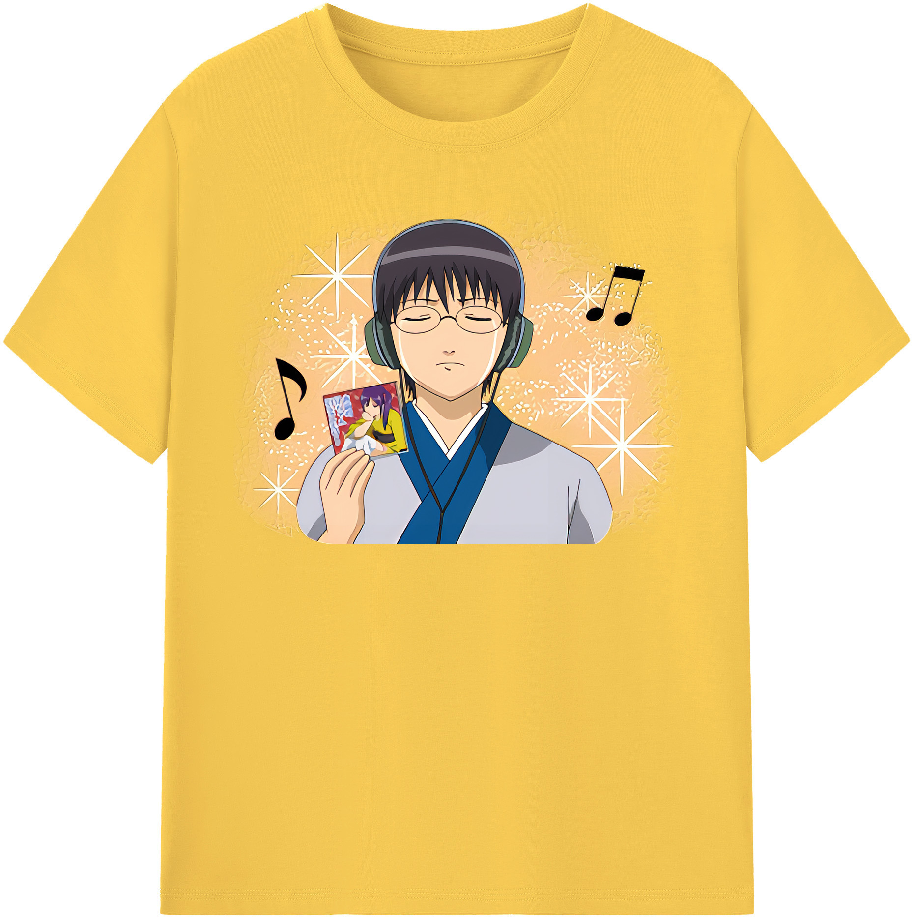 （画像用） ぎんたま 坂田銀時（さかたぎんとき） 神楽 志村新八（しむら しんぱち） GINTAMA Sakata Gintoki Kagura Shimura Shinpachi 綿100％半袖Tシャツ（フロントプリント）