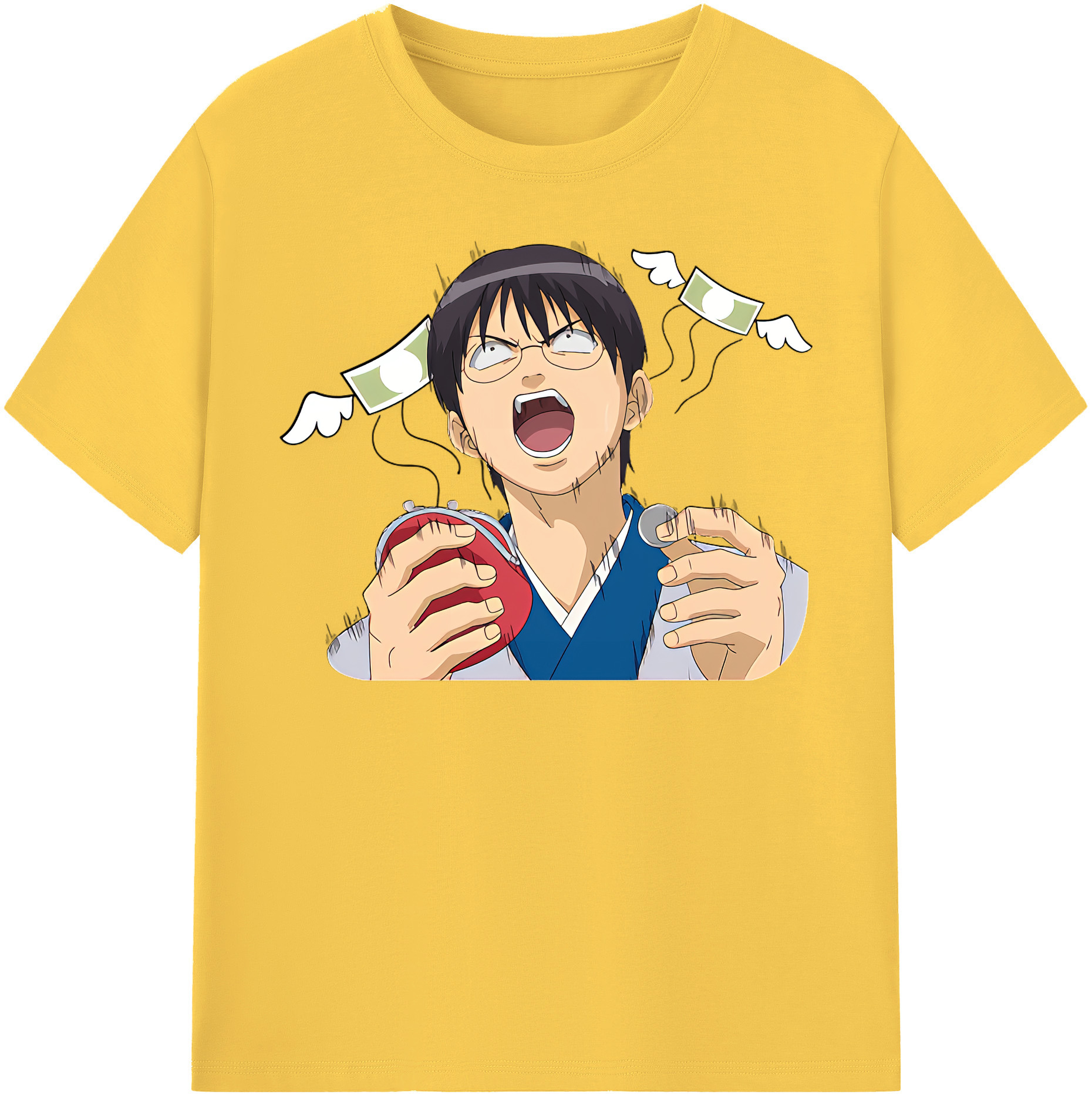 （画像用） ぎんたま 坂田銀時（さかたぎんとき） 神楽 志村新八（しむら しんぱち） GINTAMA Sakata Gintoki Kagura Shimura Shinpachi 綿100％半袖Tシャツ（フロントプリント）