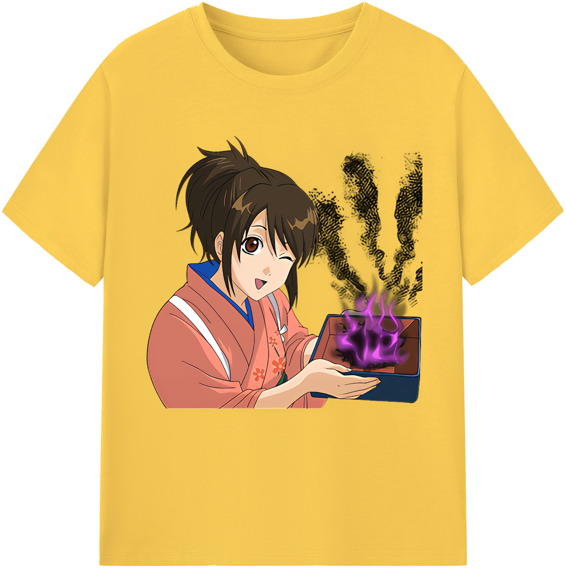 （画像用） ぎんたま 坂田銀時（さかたぎんとき） 神楽 志村新八（しむら しんぱち） GINTAMA Sakata Gintoki Kagura Shimura Shinpachi 綿100％半袖Tシャツ（フロントプリント）