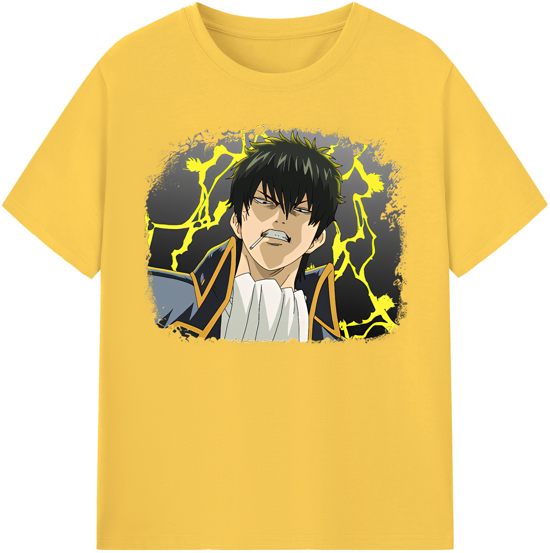 （画像用） ぎんたま 坂田銀時（さかたぎんとき） 神楽 志村新八（しむら しんぱち） GINTAMA Sakata Gintoki Kagura Shimura Shinpachi 綿100％半袖Tシャツ（フロントプリント）