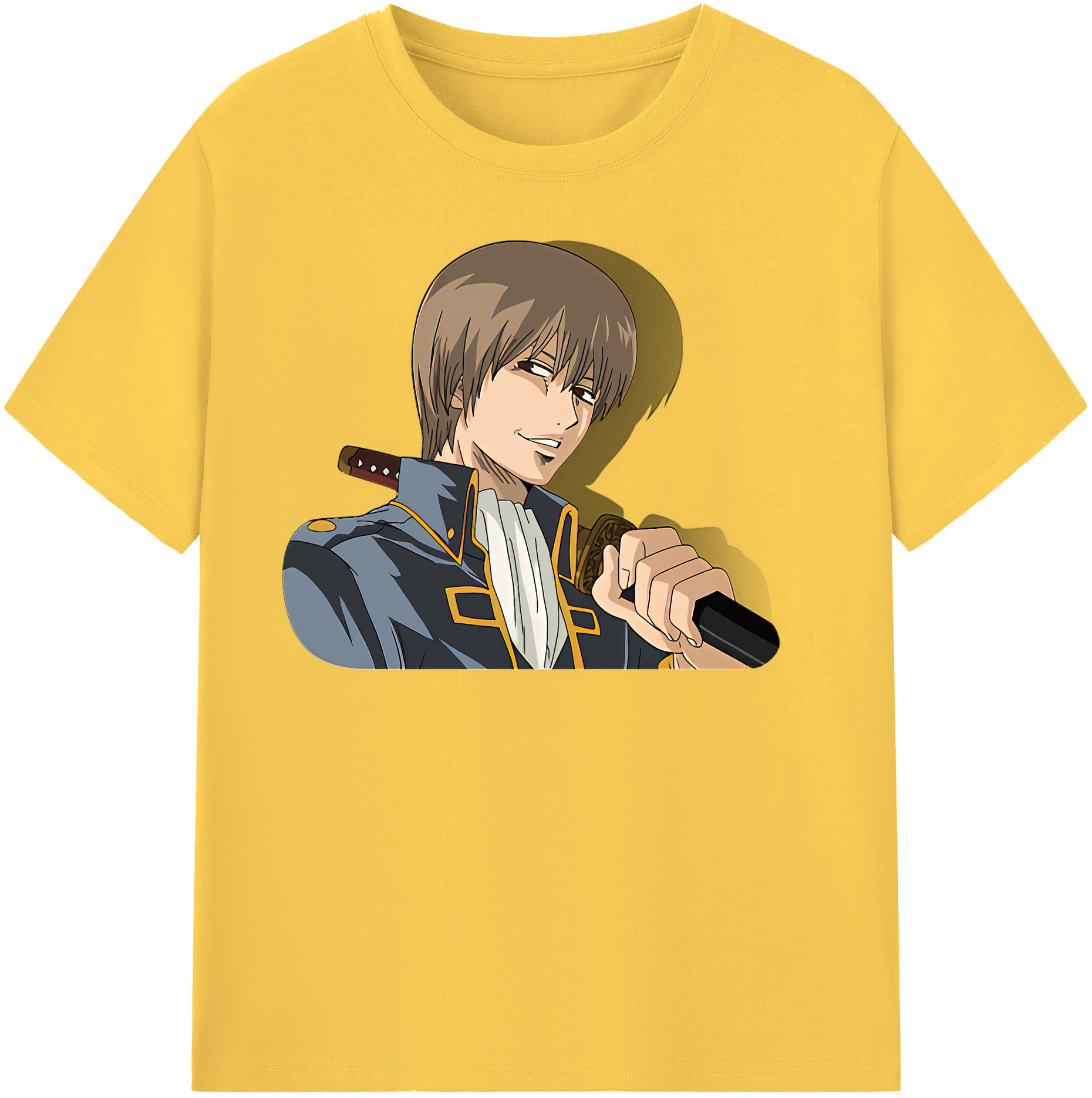 （画像用） ぎんたま 坂田銀時（さかたぎんとき） 神楽 志村新八（しむら しんぱち） GINTAMA Sakata Gintoki Kagura Shimura Shinpachi 綿100％半袖Tシャツ（フロントプリント）