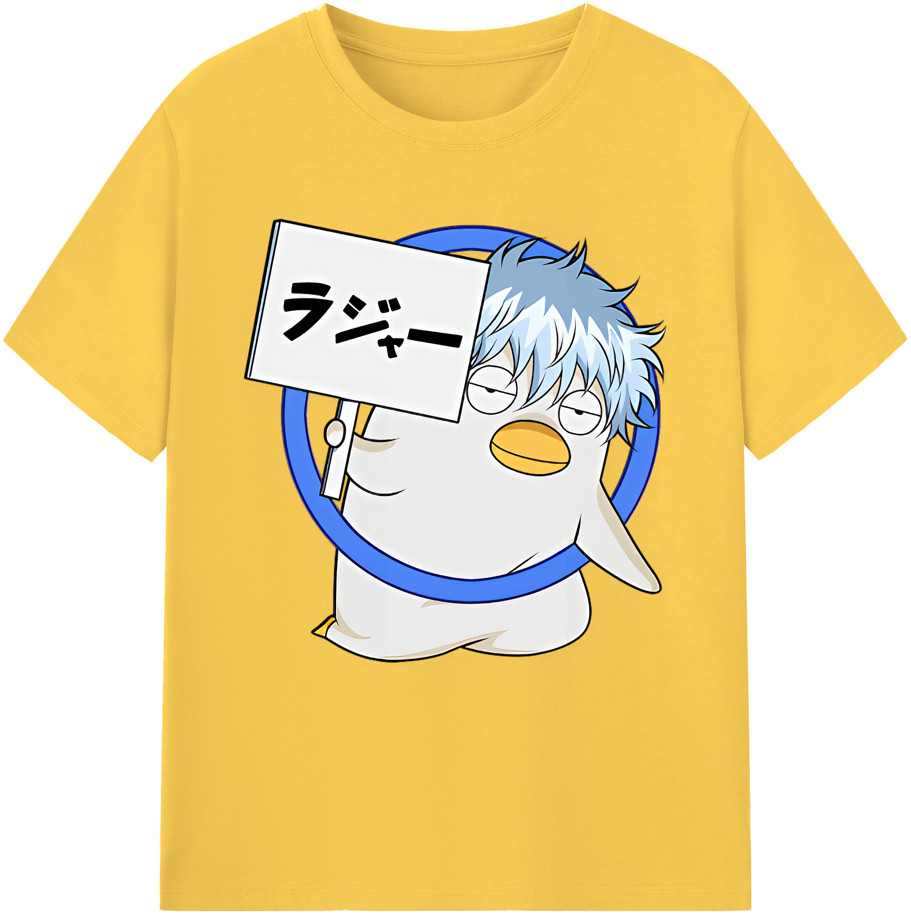 （画像用） ぎんたま 坂田銀時（さかたぎんとき） 神楽 志村新八（しむら しんぱち） GINTAMA Sakata Gintoki Kagura Shimura Shinpachi 綿100％半袖Tシャツ（フロントプリント）