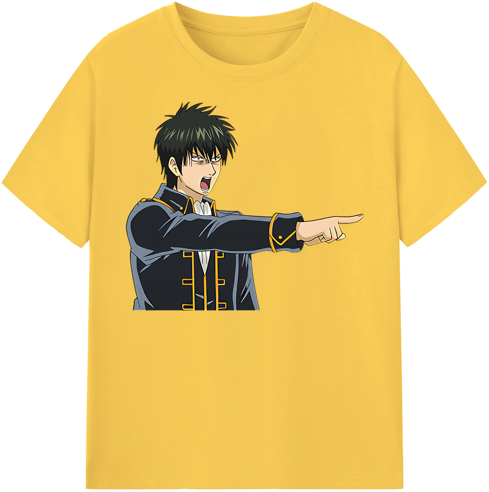 （画像用） ぎんたま 坂田銀時（さかたぎんとき） 神楽 志村新八（しむら しんぱち） GINTAMA Sakata Gintoki Kagura Shimura Shinpachi 綿100％半袖Tシャツ（フロントプリント）