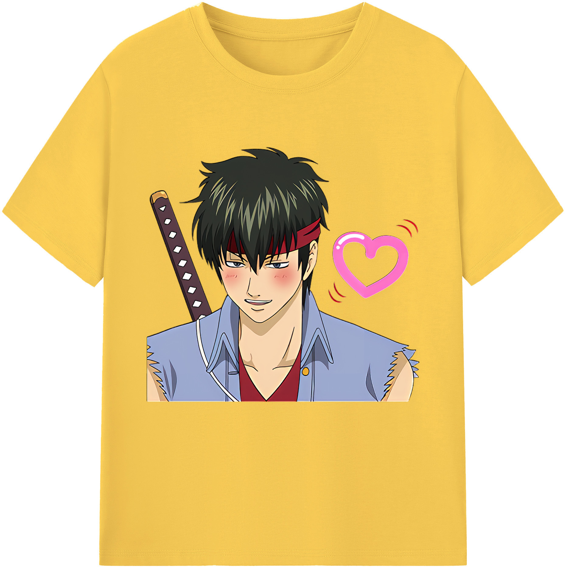 （画像用） ぎんたま 坂田銀時（さかたぎんとき） 神楽 志村新八（しむら しんぱち） GINTAMA Sakata Gintoki Kagura Shimura Shinpachi 綿100％半袖Tシャツ（フロントプリント）
