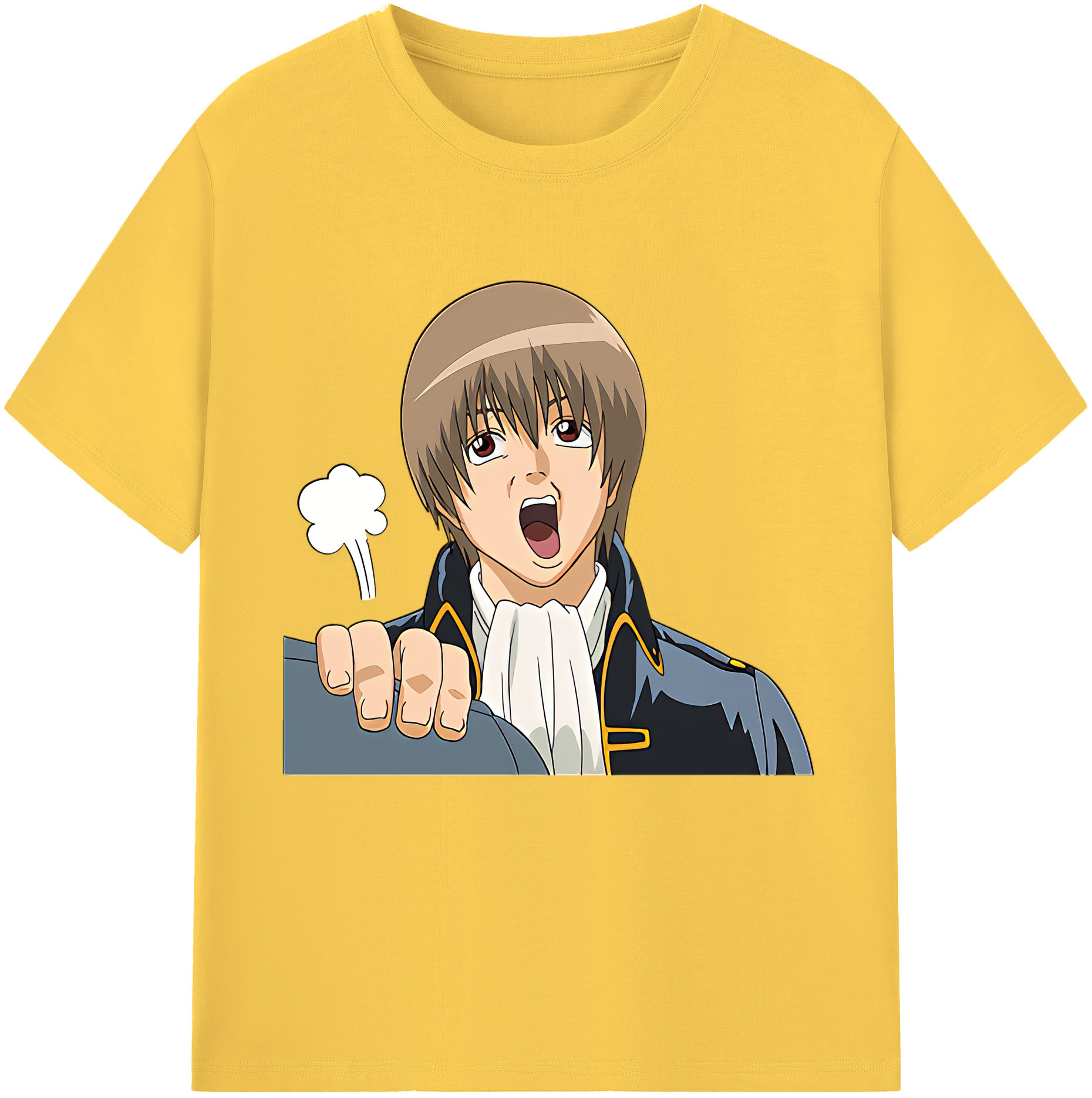 （画像用） ぎんたま 坂田銀時（さかたぎんとき） 神楽 志村新八（しむら しんぱち） GINTAMA Sakata Gintoki Kagura Shimura Shinpachi 綿100％半袖Tシャツ（フロントプリント）