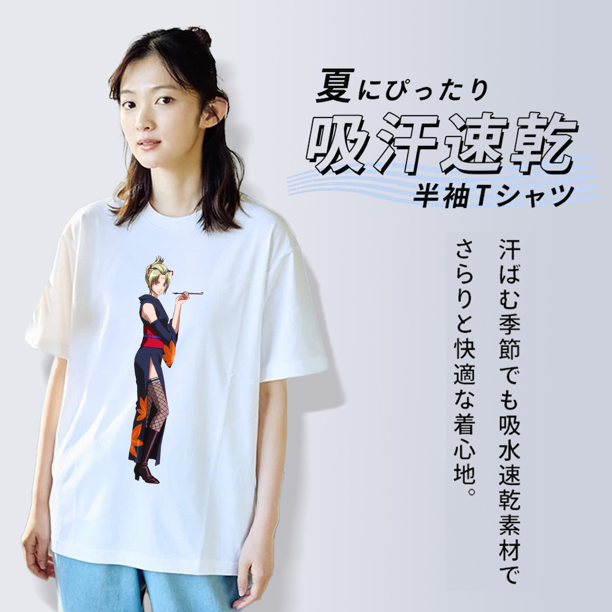 ぎんたま 坂田銀時（さかたぎんとき） 神楽 志村新八（しむら しんぱち） GINTAMA Sakata Gintoki Kagura Shimura Shinpachi 綿100％半袖Tシャツ（フロントプリント）