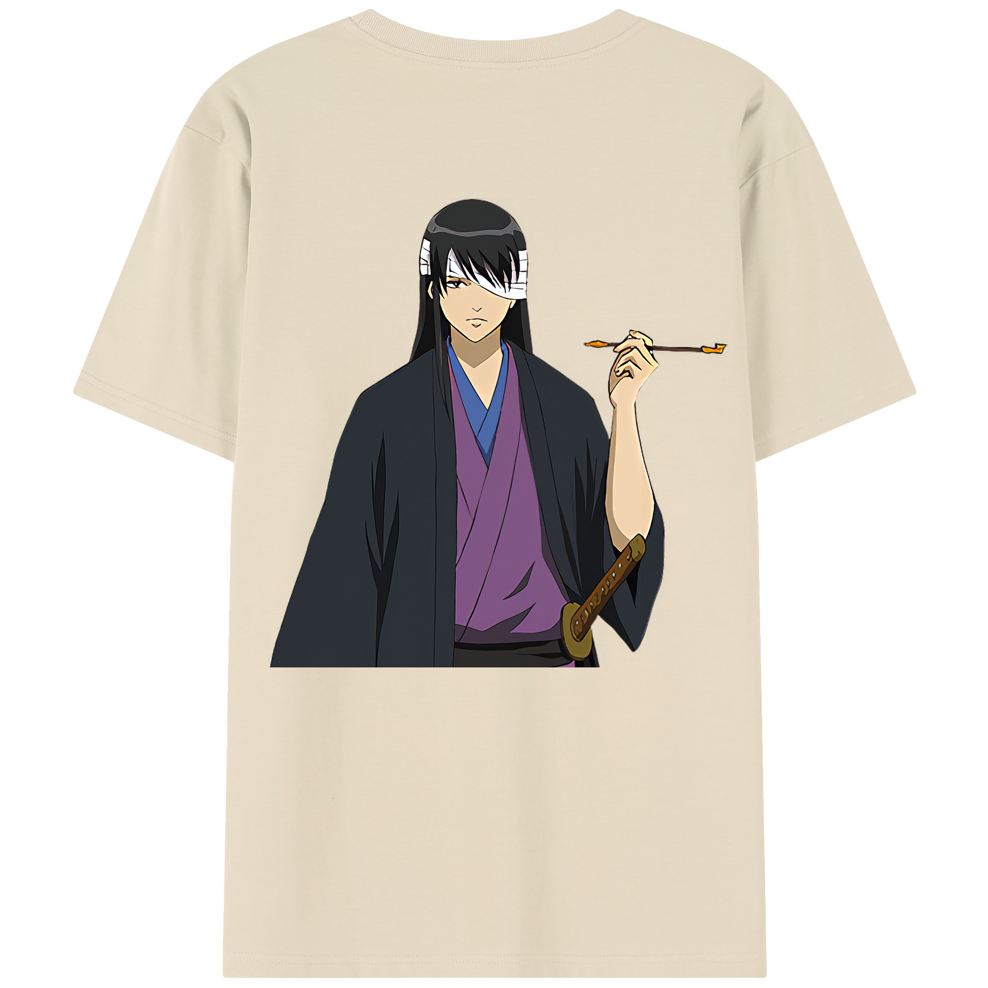 （画像用） ぎんたま 坂田銀時（さかたぎんとき） 神楽 志村新八（しむら しんぱち） GINTAMA Sakata Gintoki Kagura Shimura Shinpachi 綿100％半袖Tシャツ（背面プリント）
