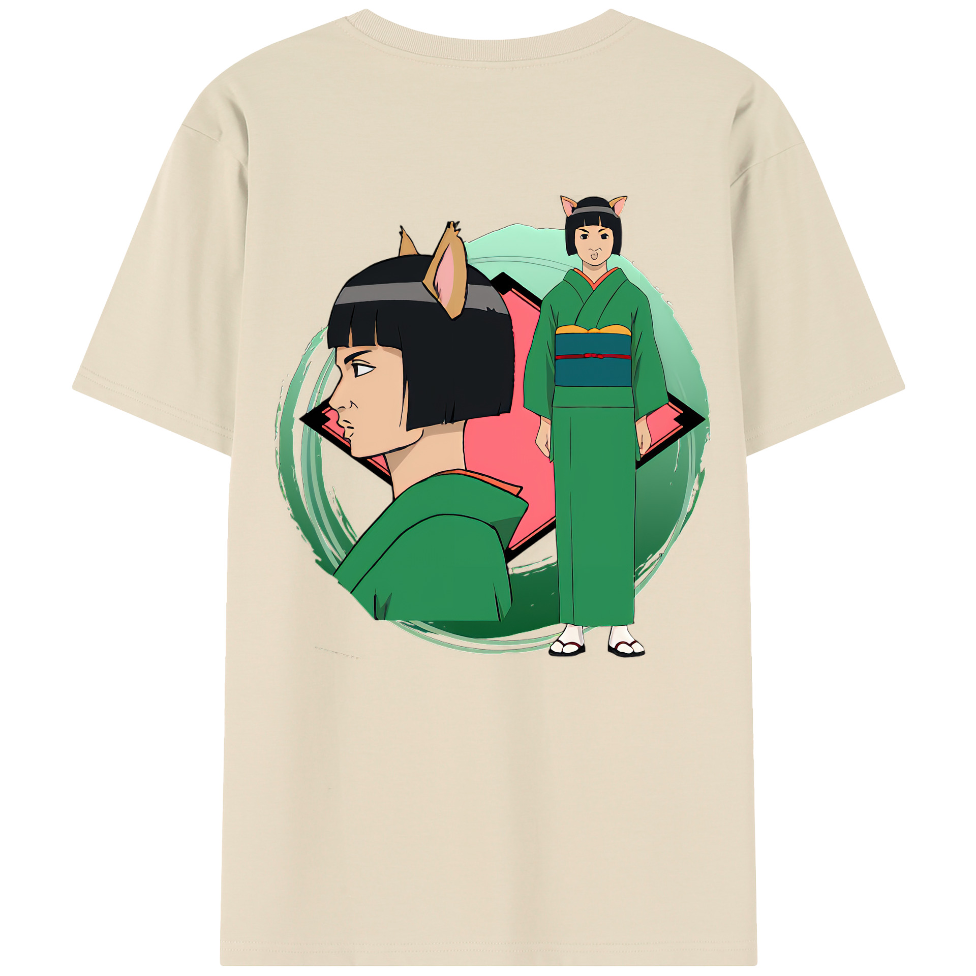 （画像用） ぎんたま 坂田銀時（さかたぎんとき） 神楽 志村新八（しむら しんぱち） GINTAMA Sakata Gintoki Kagura Shimura Shinpachi 綿100％半袖Tシャツ（背面プリント）