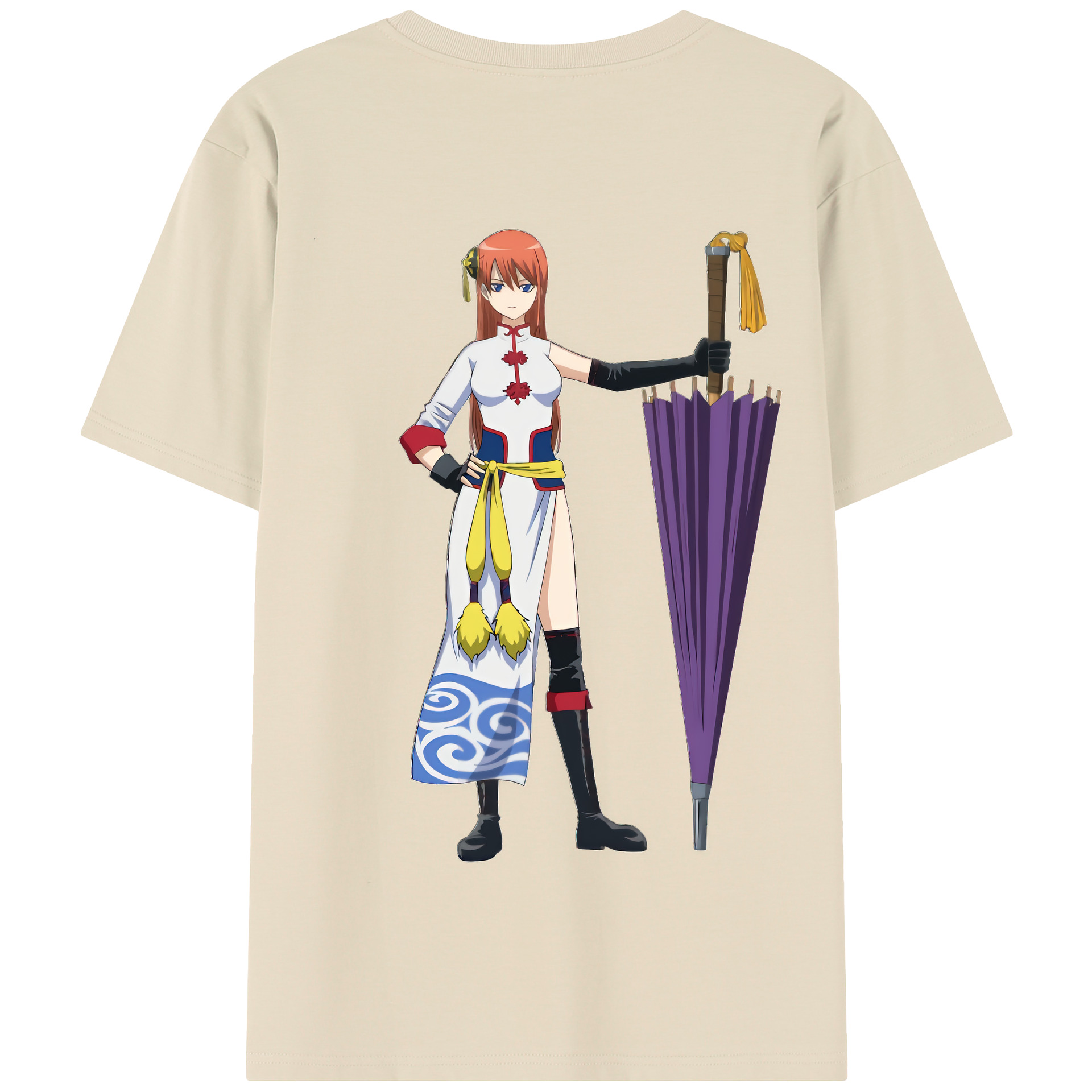 （画像用） ぎんたま 坂田銀時（さかたぎんとき） 神楽 志村新八（しむら しんぱち） GINTAMA Sakata Gintoki Kagura Shimura Shinpachi 綿100％半袖Tシャツ（背面プリント）