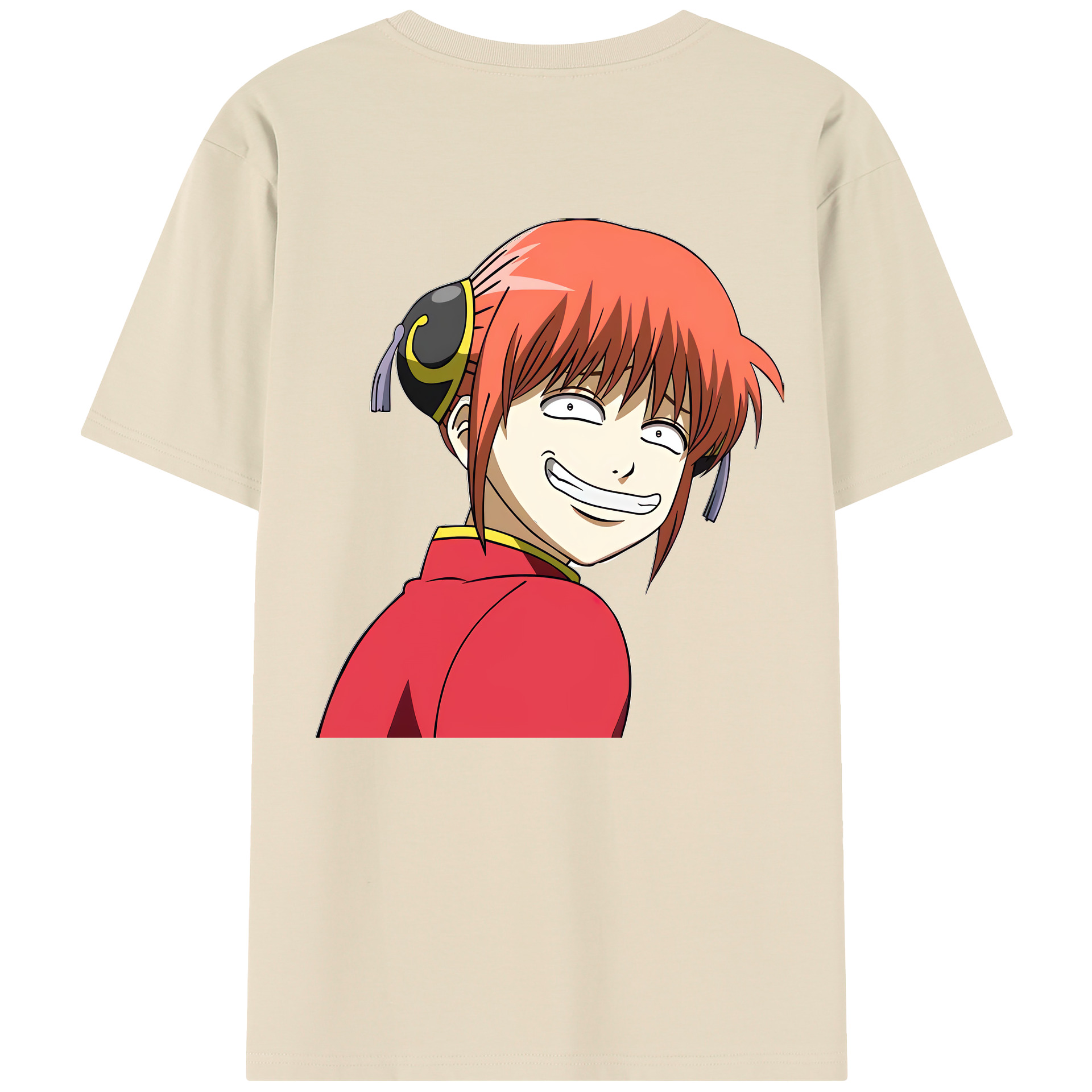 （画像用） ぎんたま 坂田銀時（さかたぎんとき） 神楽 志村新八（しむら しんぱち） GINTAMA Sakata Gintoki Kagura Shimura Shinpachi 綿100％半袖Tシャツ（背面プリント）