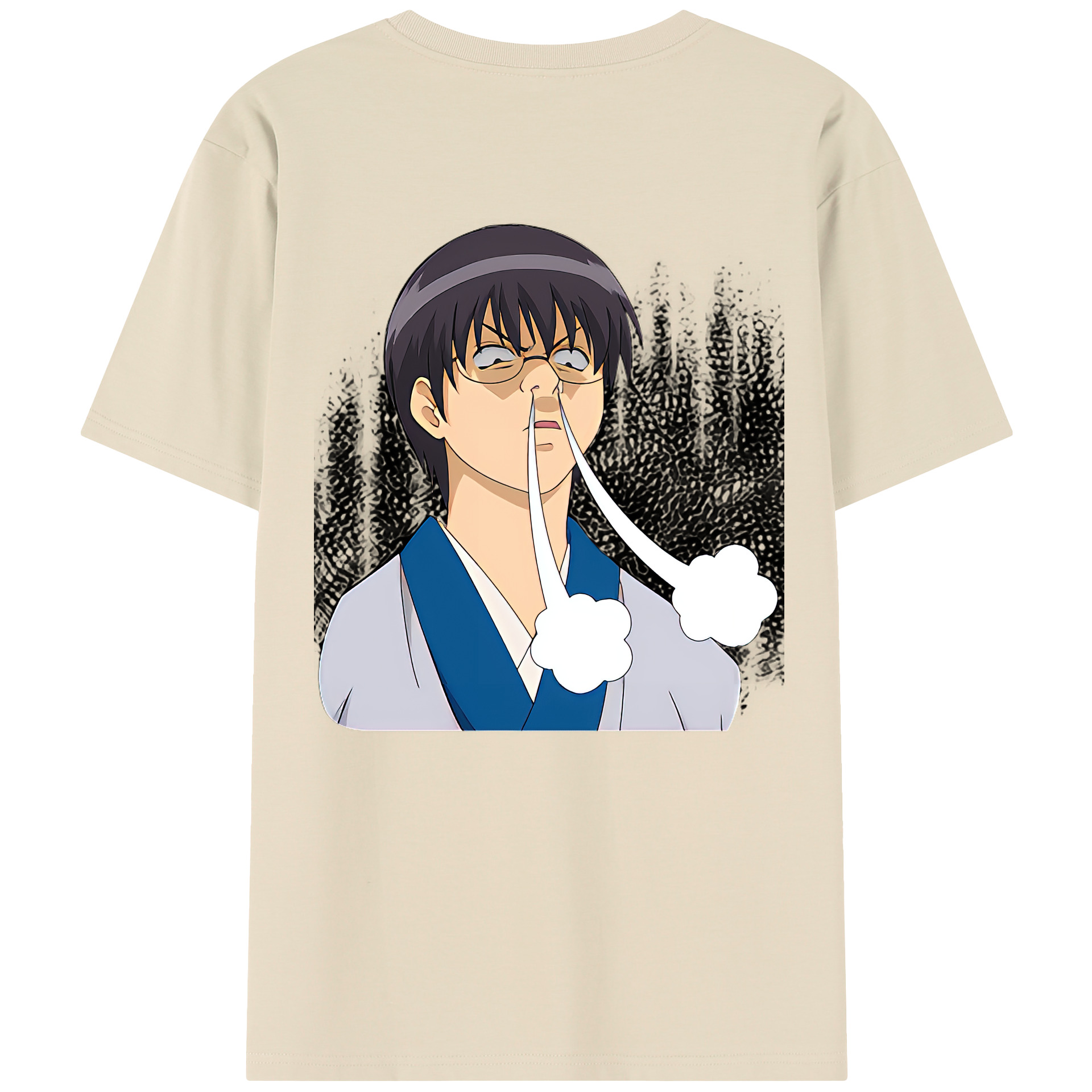 （画像用） ぎんたま 坂田銀時（さかたぎんとき） 神楽 志村新八（しむら しんぱち） GINTAMA Sakata Gintoki Kagura Shimura Shinpachi 綿100％半袖Tシャツ（背面プリント）