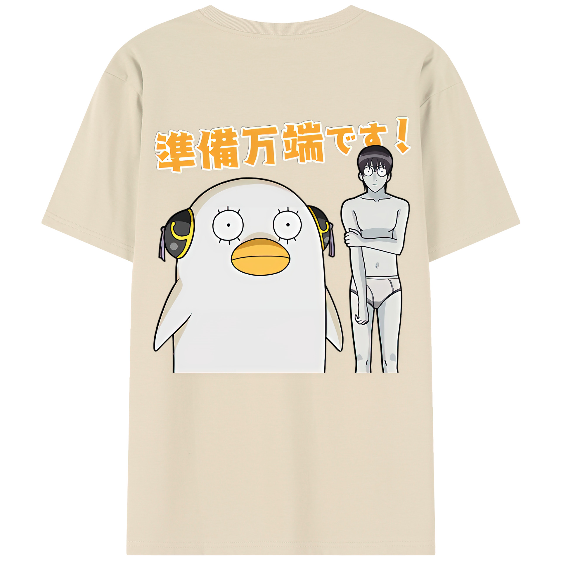 （画像用） ぎんたま 坂田銀時（さかたぎんとき） 神楽 志村新八（しむら しんぱち） GINTAMA Sakata Gintoki Kagura Shimura Shinpachi 綿100％半袖Tシャツ（背面プリント）