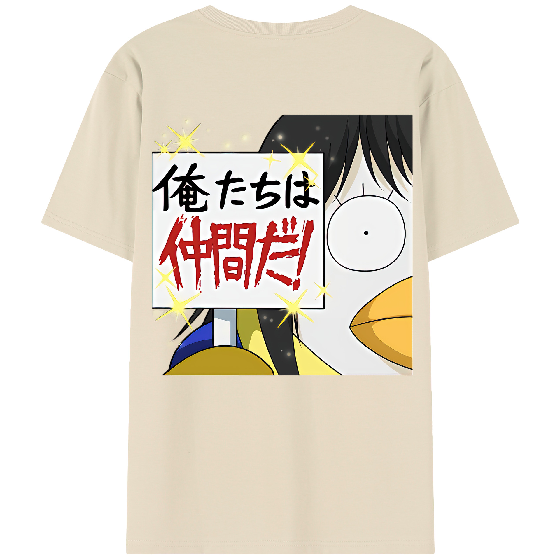 （画像用） ぎんたま 坂田銀時（さかたぎんとき） 神楽 志村新八（しむら しんぱち） GINTAMA Sakata Gintoki Kagura Shimura Shinpachi 綿100％半袖Tシャツ（背面プリント）