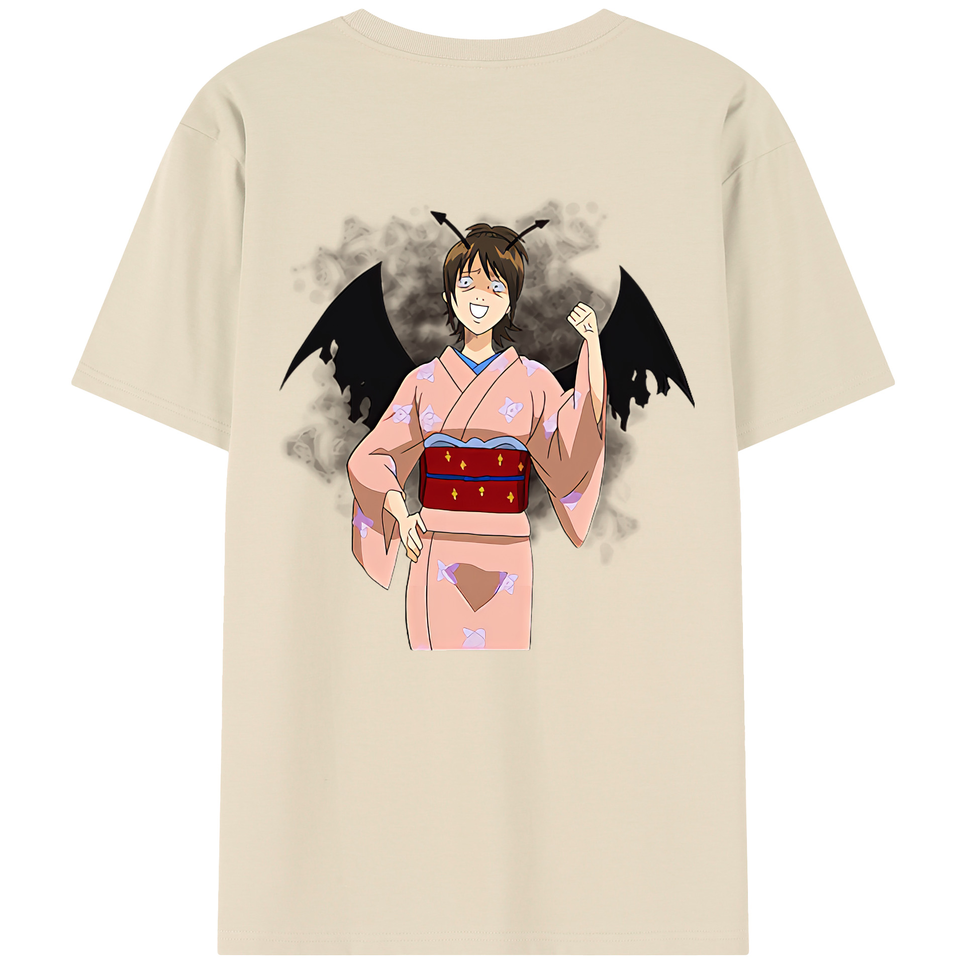 （画像用） ぎんたま 坂田銀時（さかたぎんとき） 神楽 志村新八（しむら しんぱち） GINTAMA Sakata Gintoki Kagura Shimura Shinpachi 綿100％半袖Tシャツ（背面プリント）