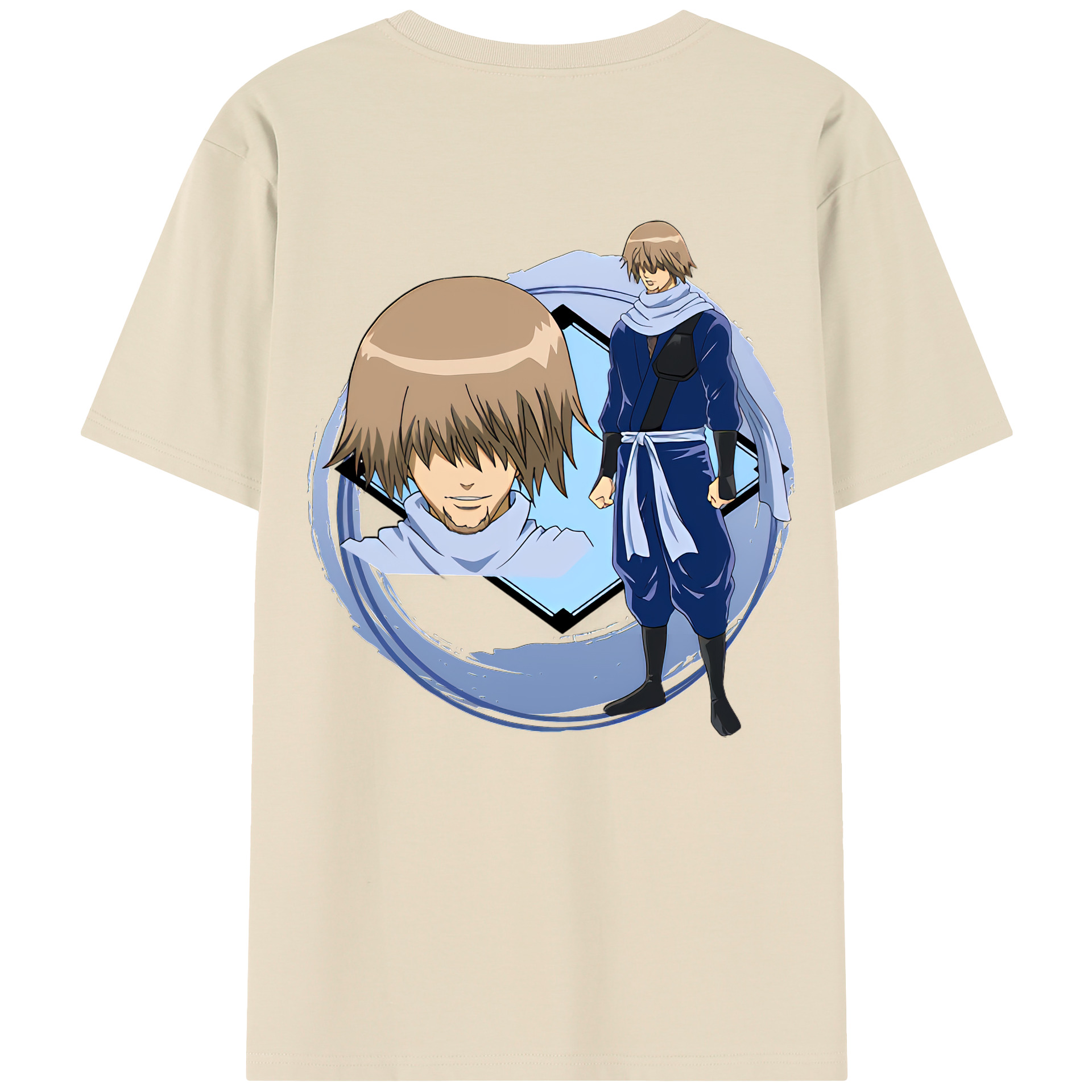 （画像用） ぎんたま 坂田銀時（さかたぎんとき） 神楽 志村新八（しむら しんぱち） GINTAMA Sakata Gintoki Kagura Shimura Shinpachi 綿100％半袖Tシャツ（背面プリント）